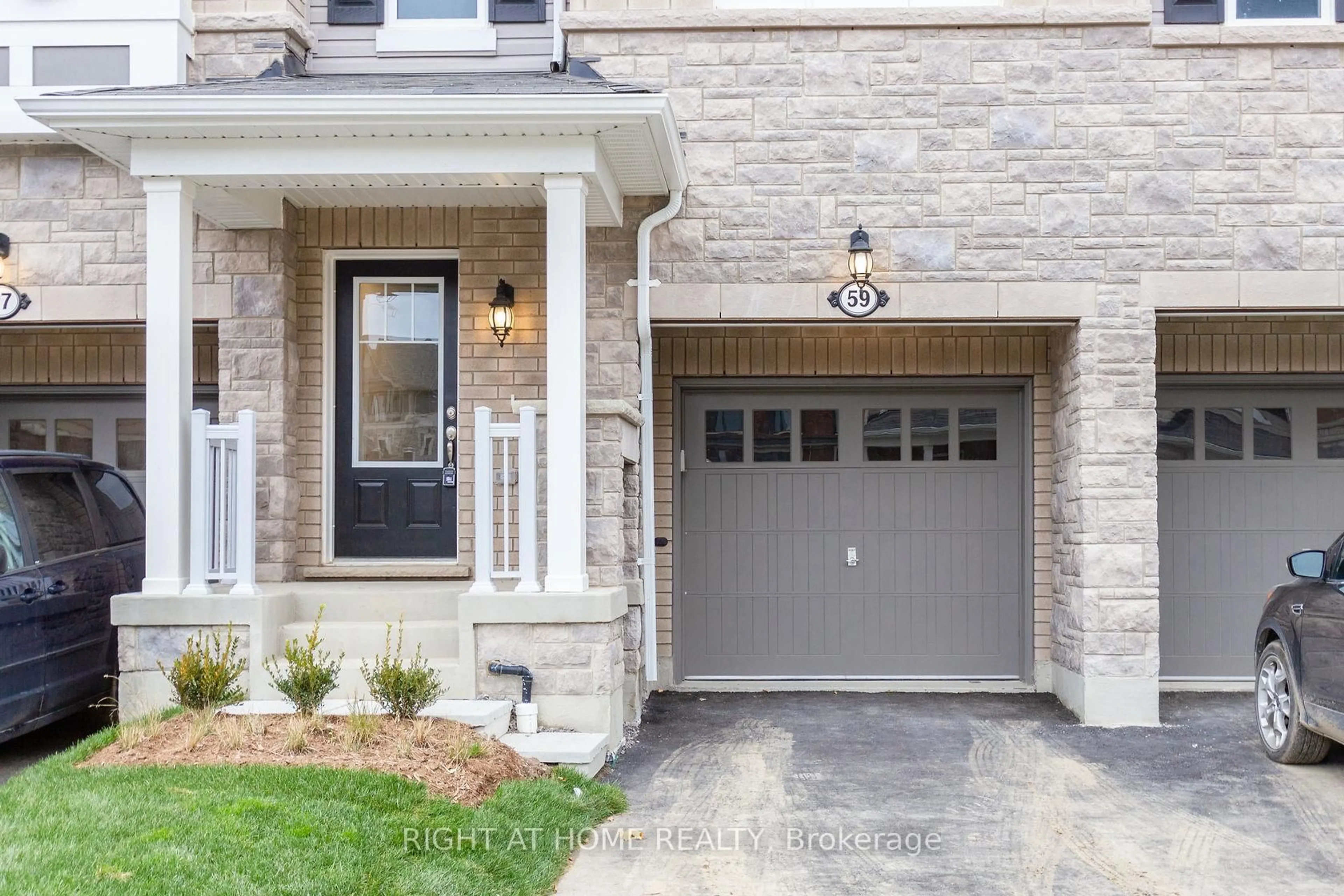 Home with brick exterior material, street for 59 Hibiscus Lane, Hamilton Ontario L8K 0A4