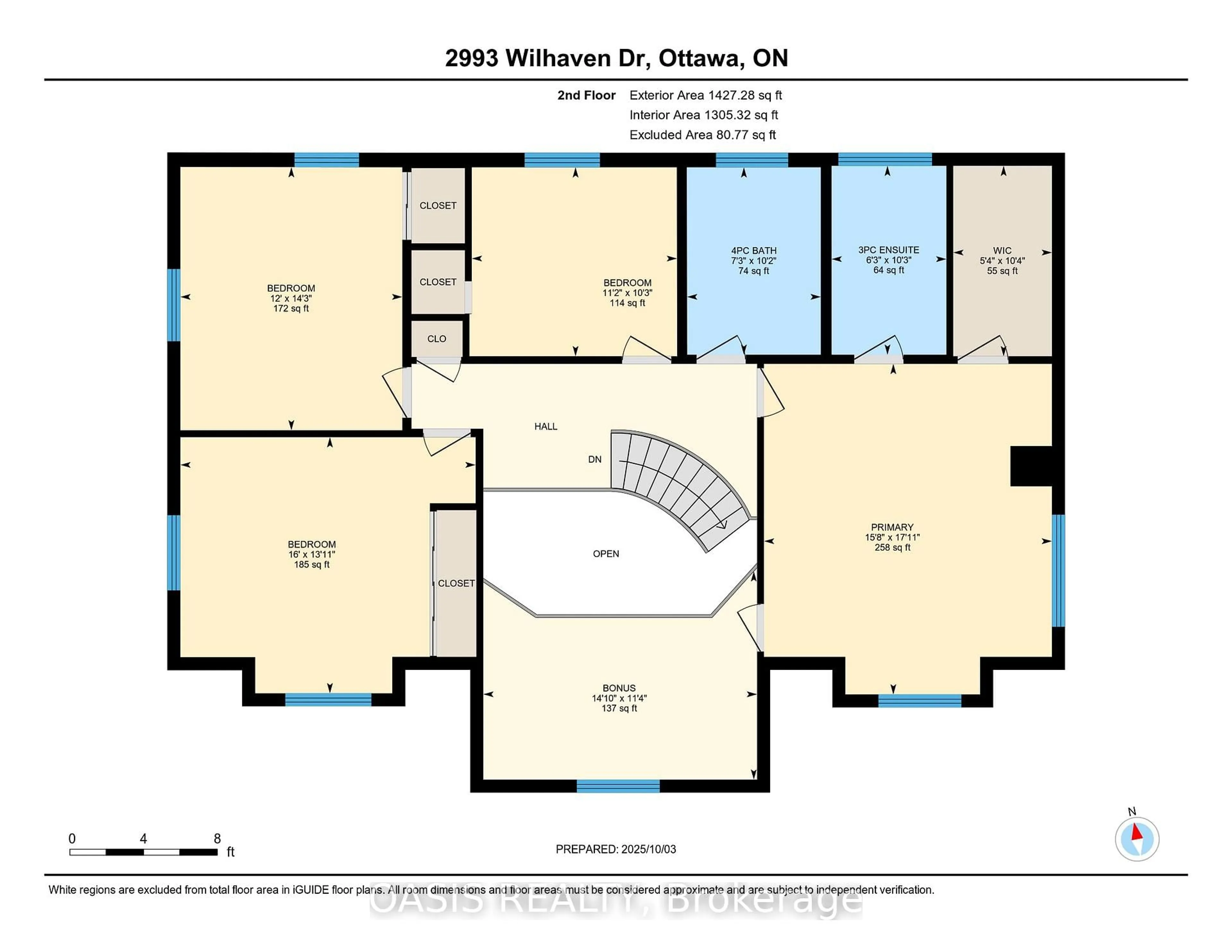 Floor plan for 2993 Wilhaven Dr, Orleans Ontario K4C 1L1