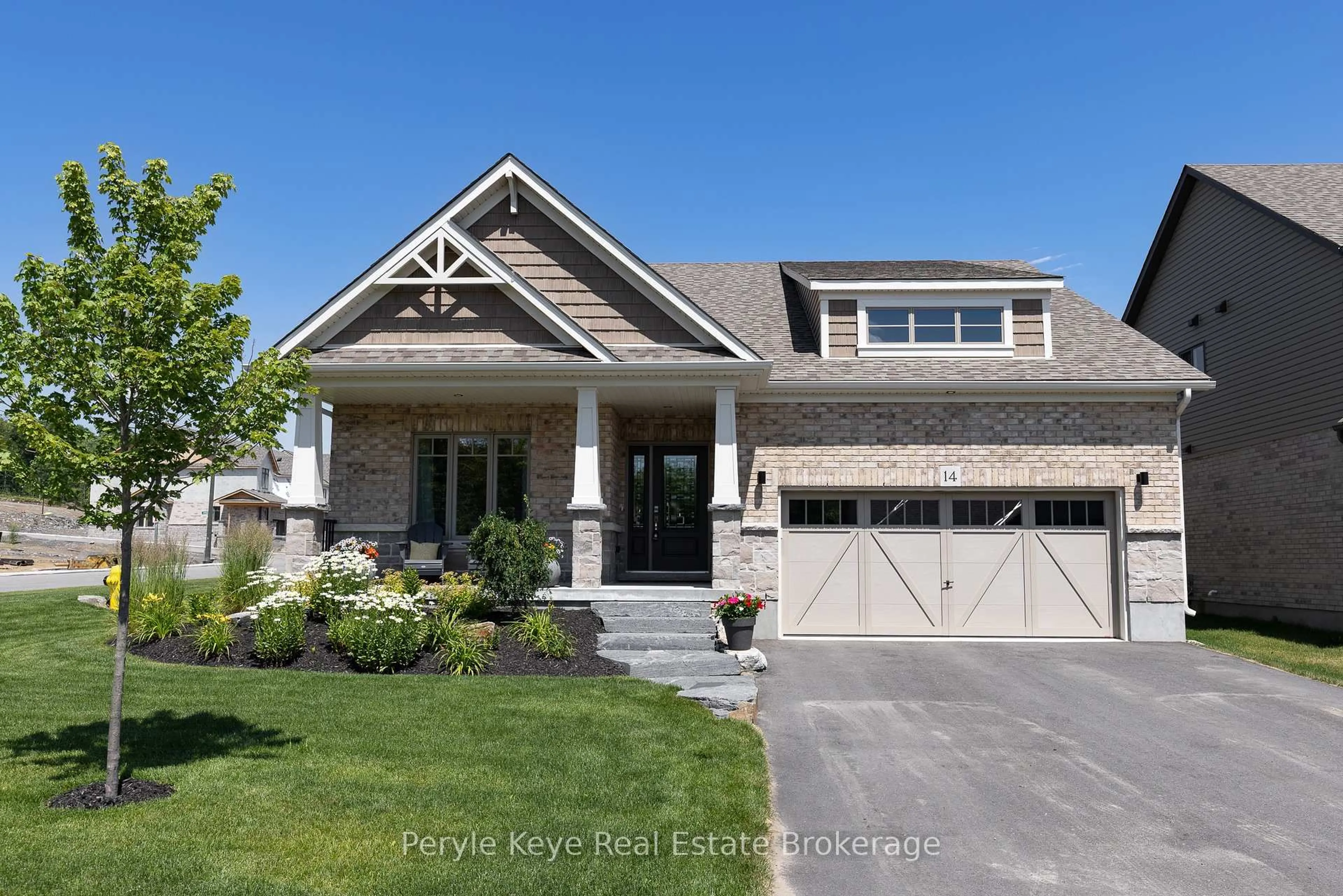 Home with brick exterior material, street for 14 Charles Morley Blvd, Huntsville Ontario P1H 0G5