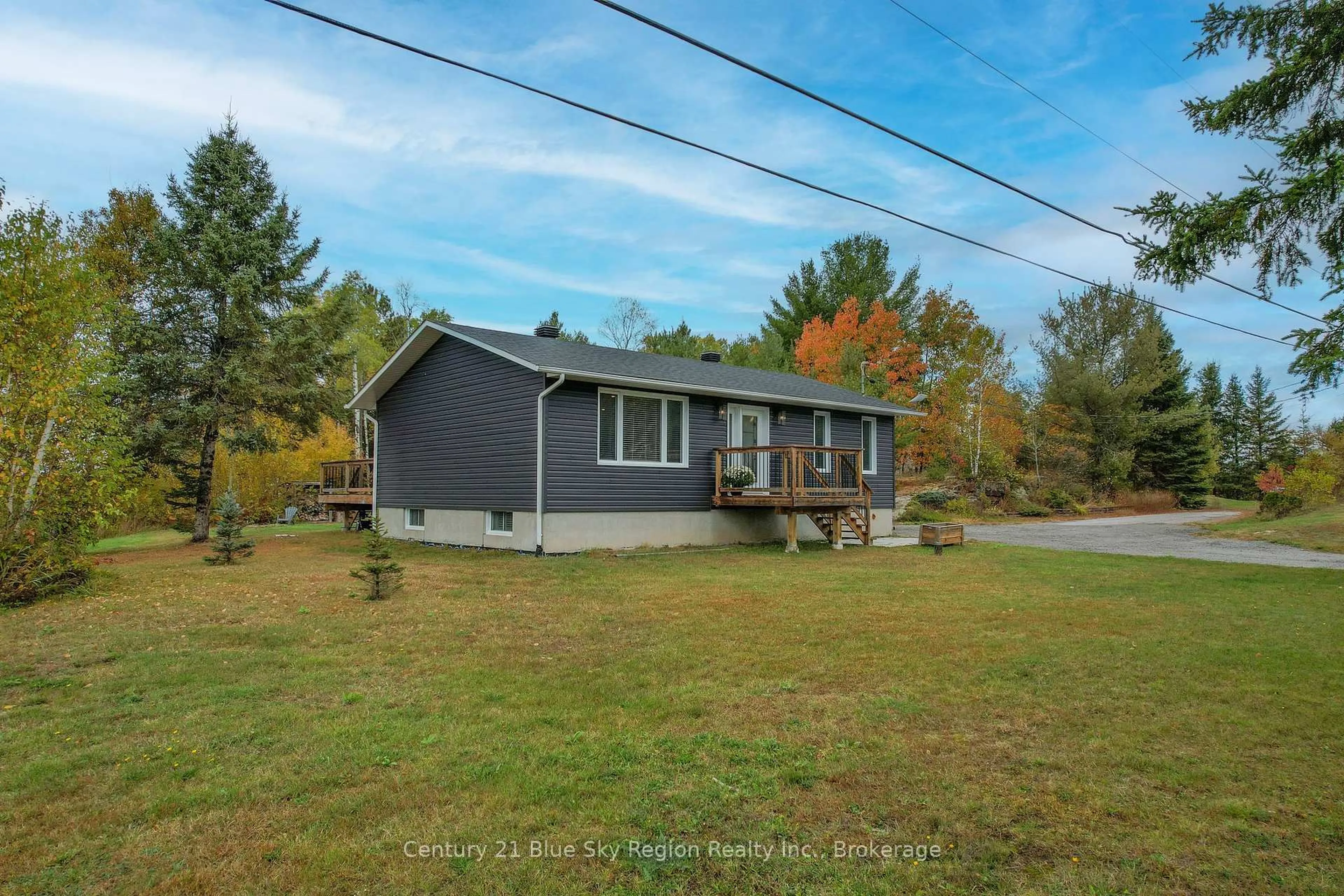 A pic from outside/outdoor area/front of a property/back of a property/a pic from drone, street for 1118 Highway 94, East Ferris Ontario P0H 1K0