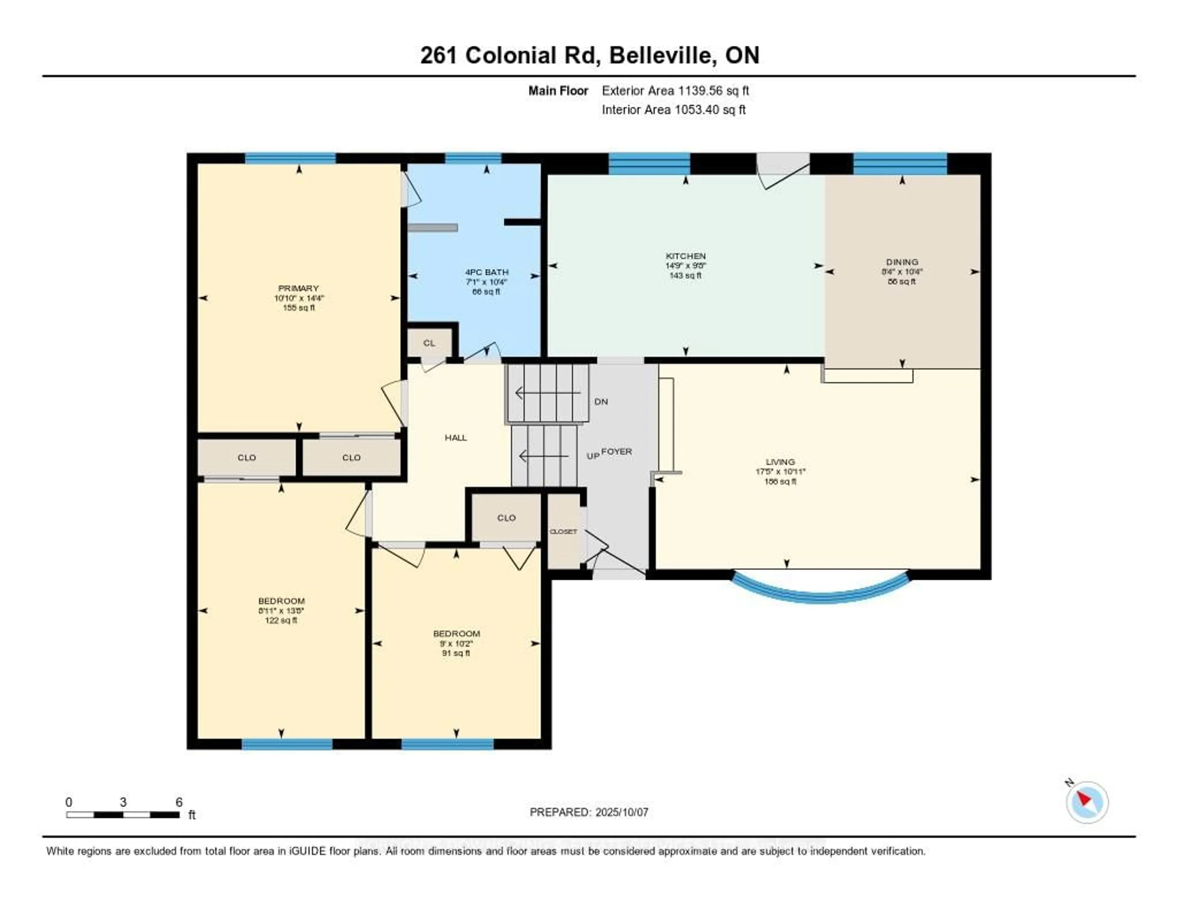 Floor plan for 261 Colonial Rd, Quinte West Ontario K8R 1C3