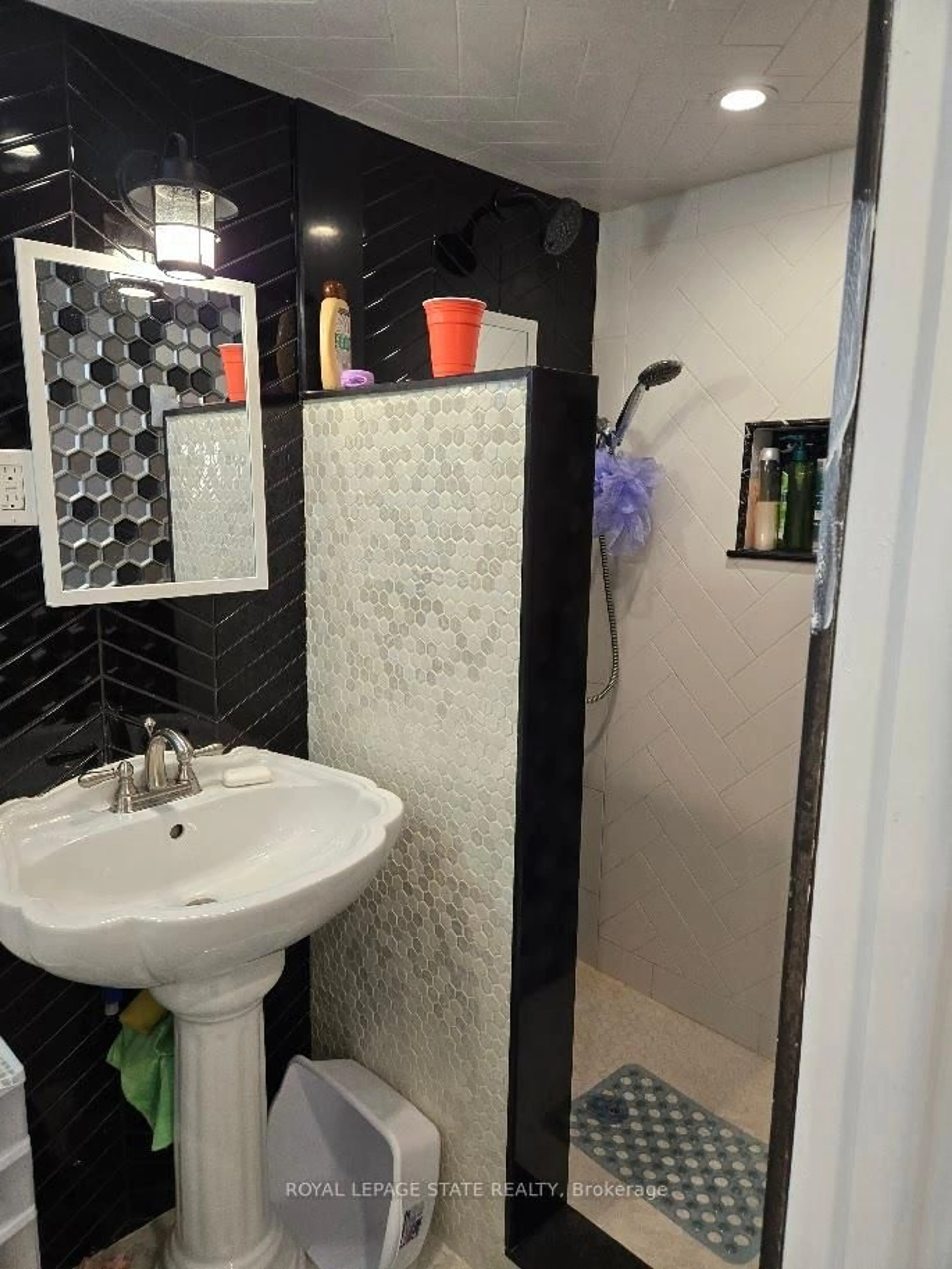 Standard bathroom, ceramic/tile floor for 139 Nugent Dr, Hamilton Ontario L8H 2N3