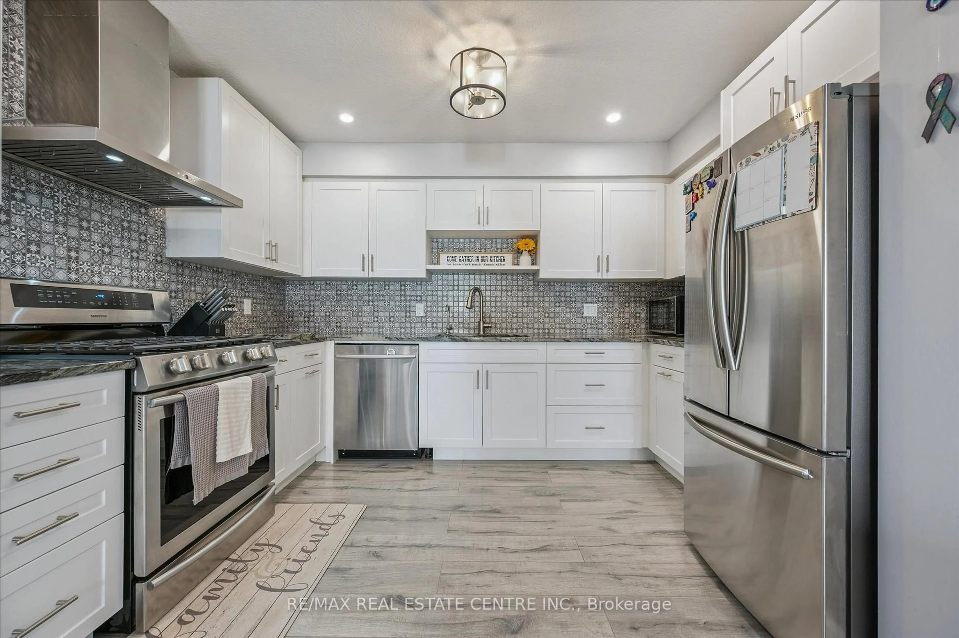 Open concept kitchen, ceramic/tile floor for 57 Muscovey Dr, Woolwich Ontario N3B 3M6
