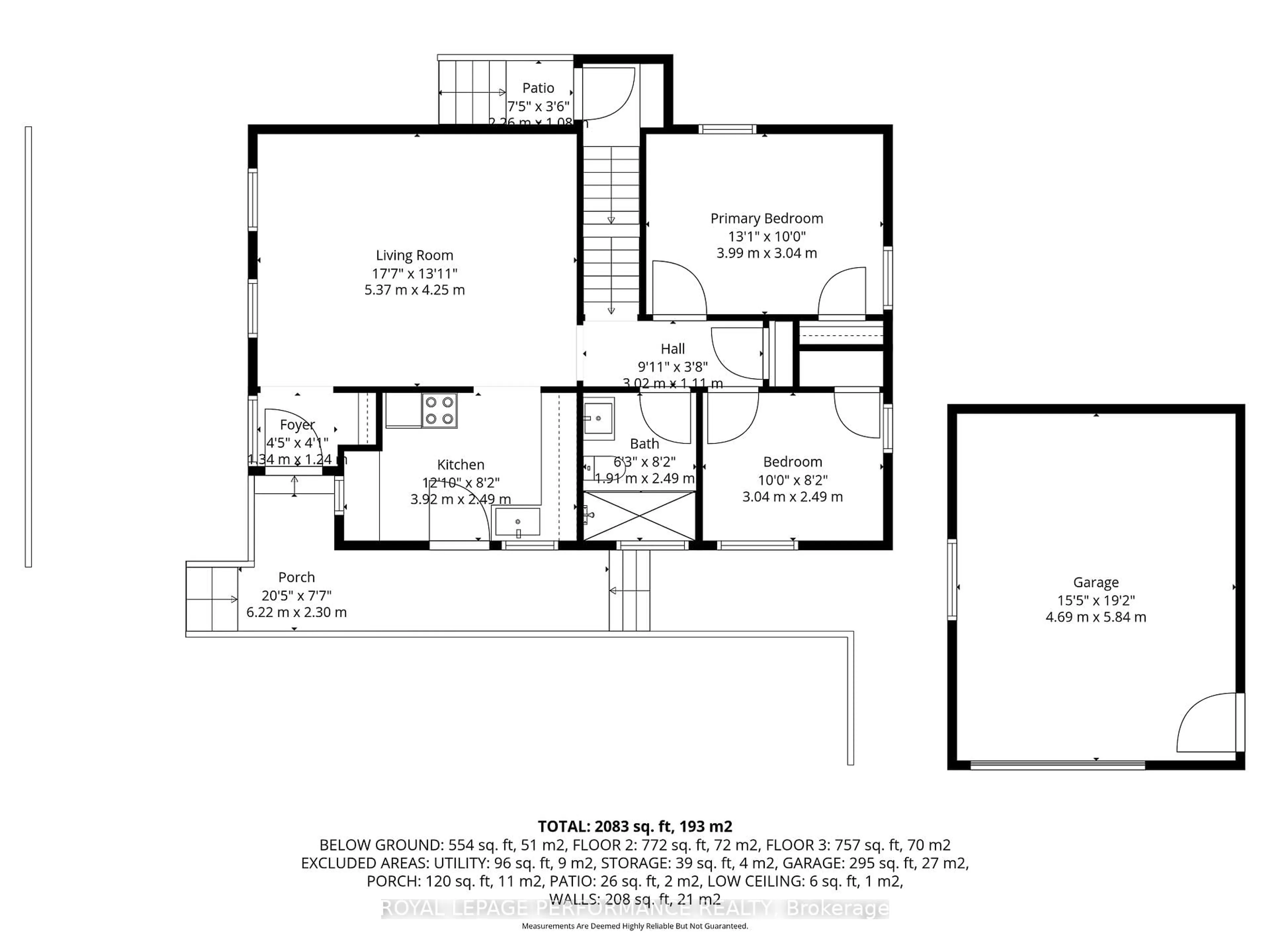 Floor plan for 72 Dagmar Ave, Ottawa Ontario K1L 5T4