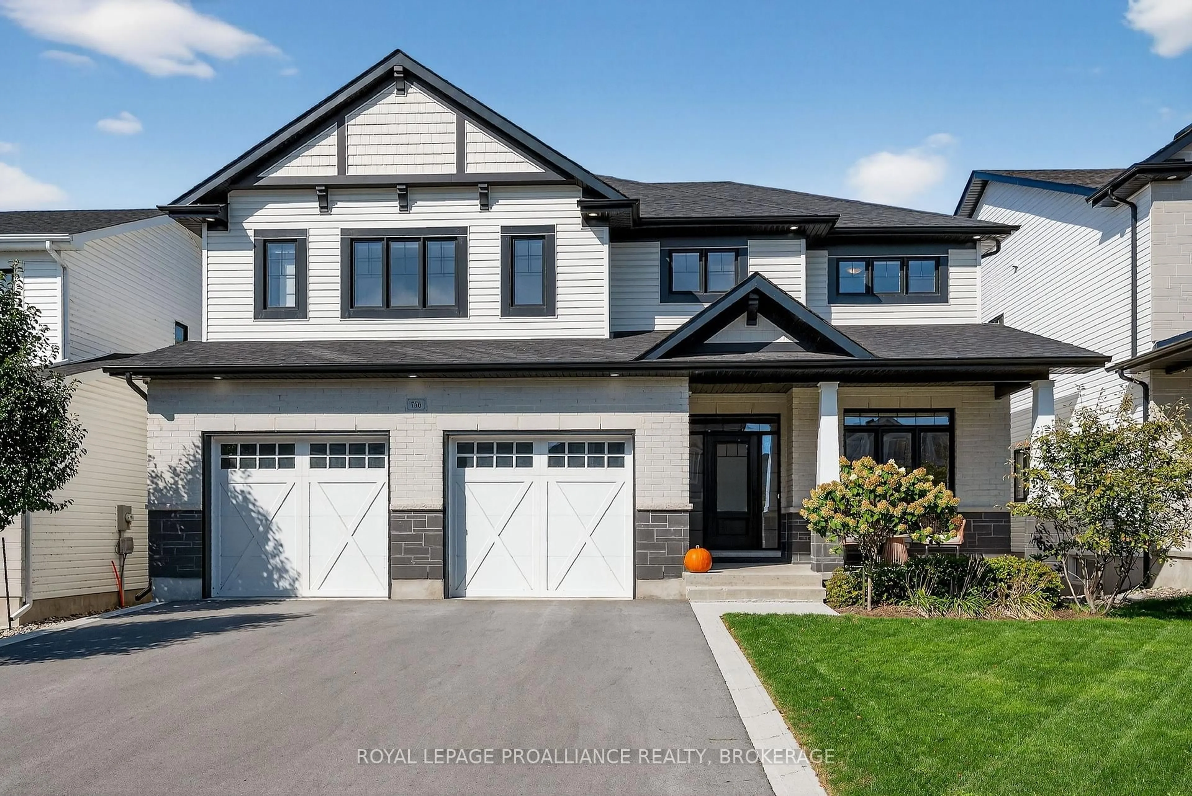 Home with vinyl exterior material, street for 756 Riverview Way, Kingston Ontario K7K 0J2
