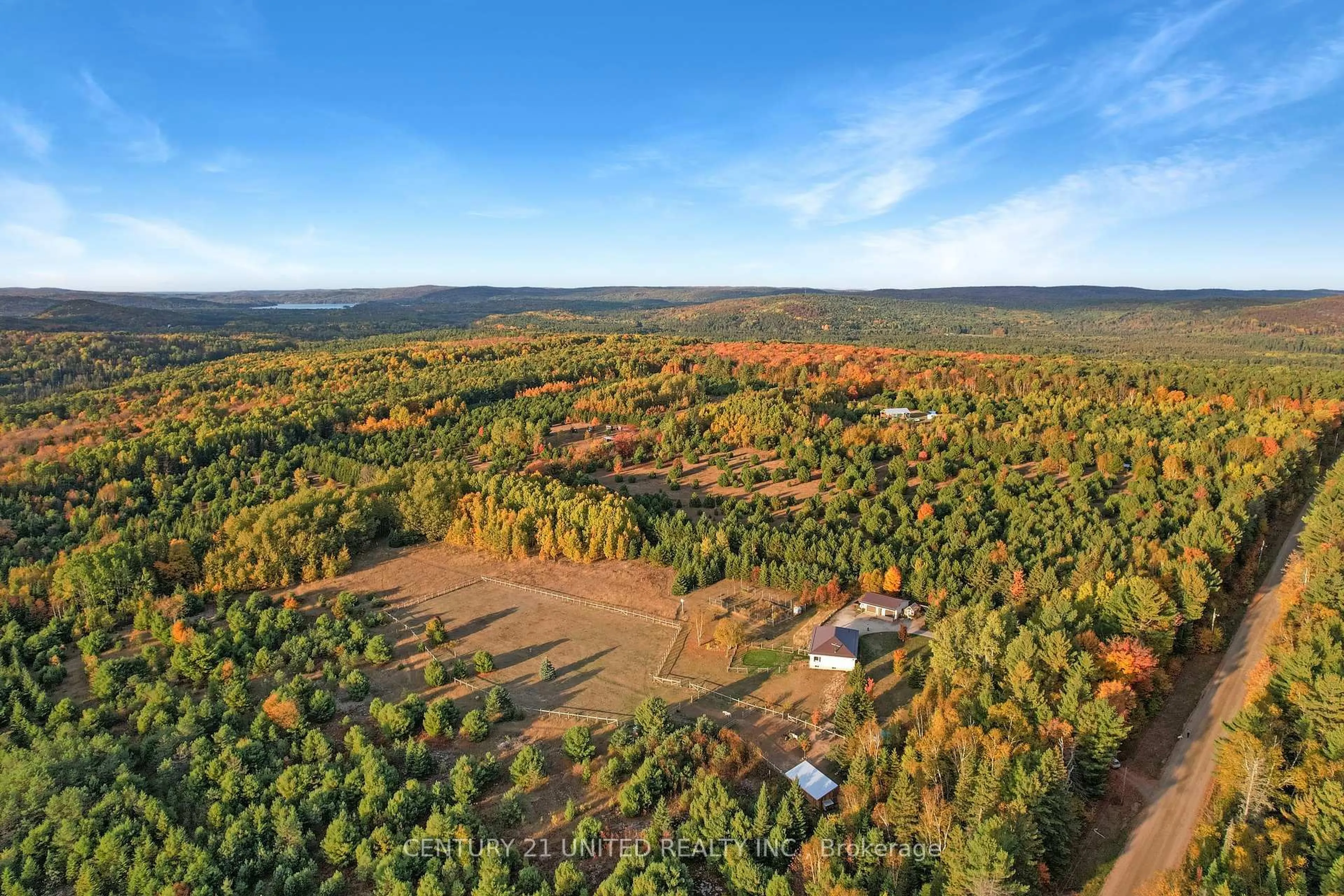 A pic from outside/outdoor area/front of a property/back of a property/a pic from drone, forest/trees view for 31 McLean Rd, Maple Leaf Ontario K0L 2R0