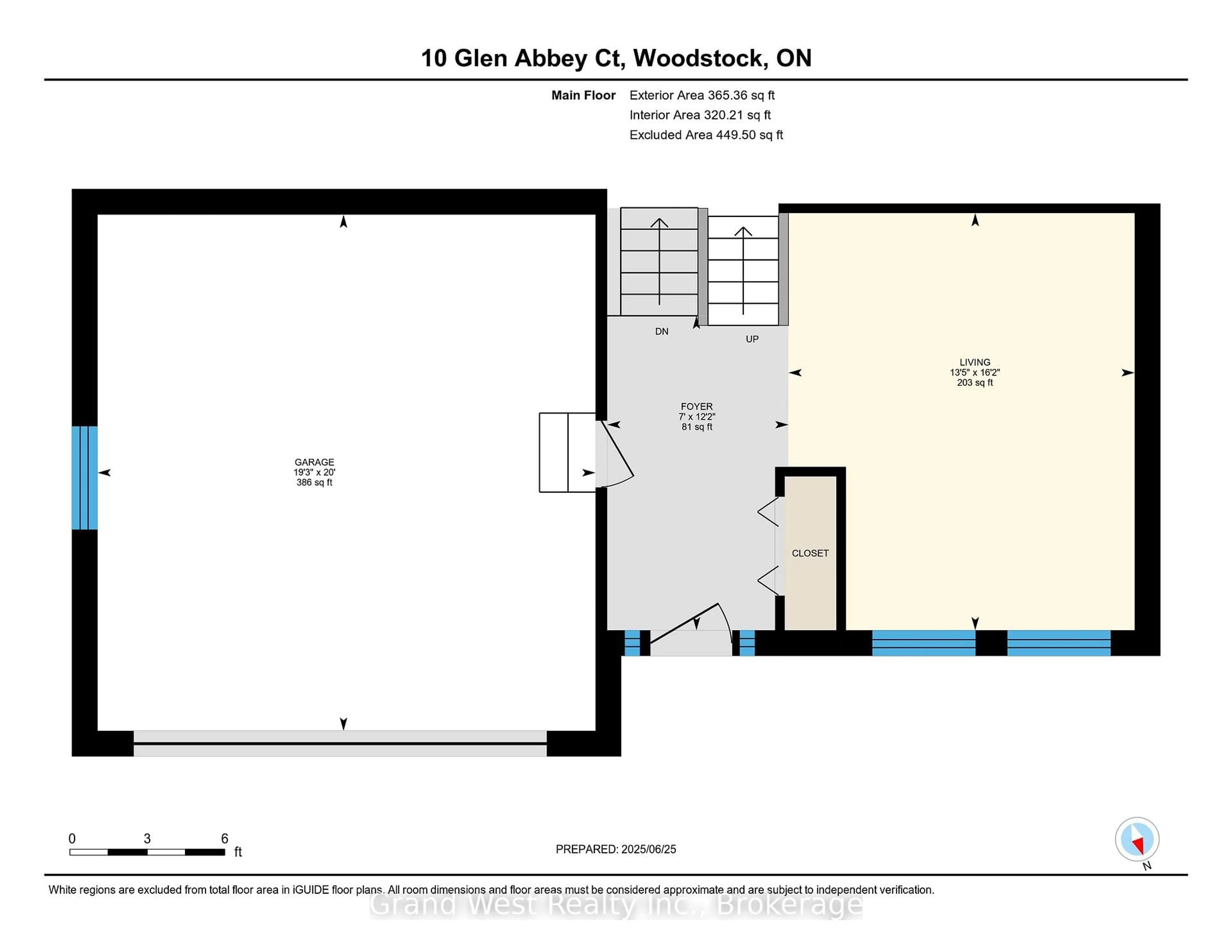 Floor plan for 10 GLEN ABBEY Crt, Woodstock Ontario N4S 8S8