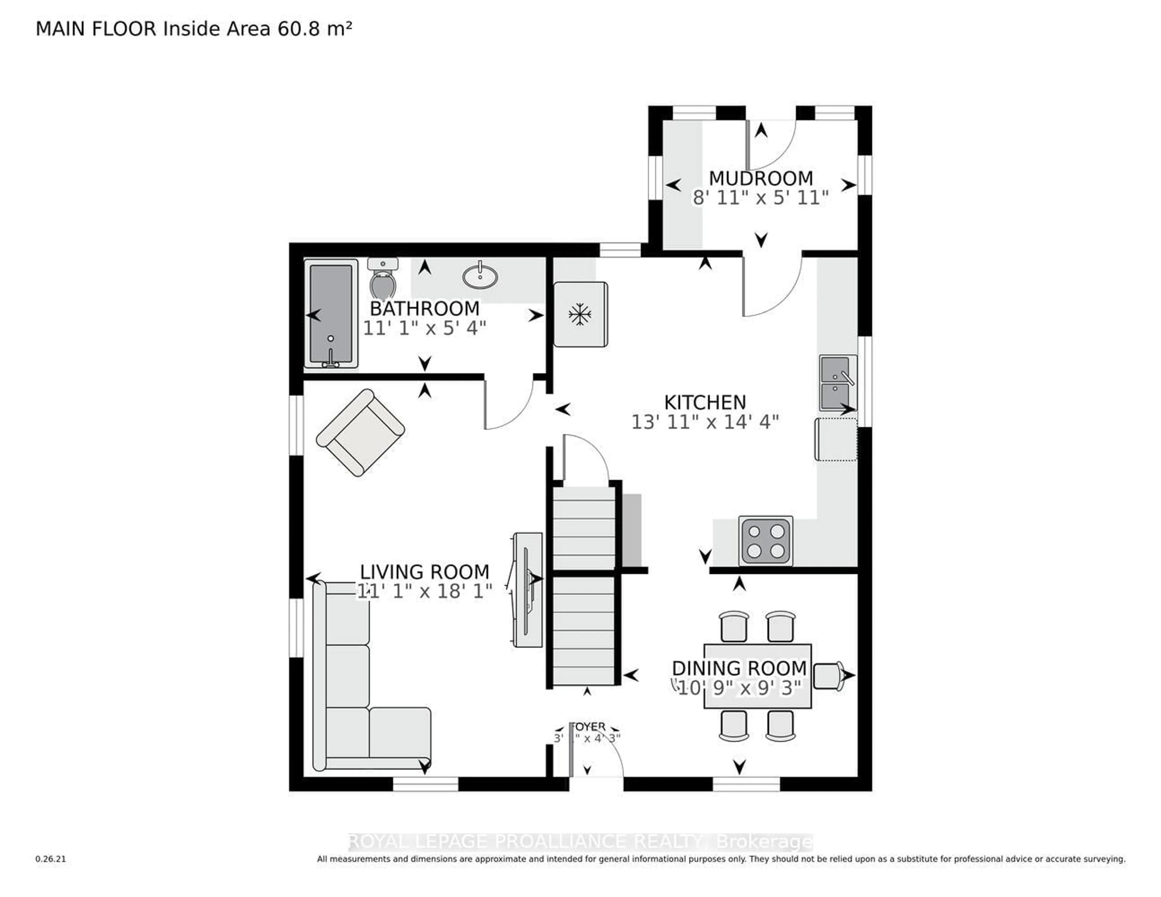 Floor plan for 187 James St, Brockville Ontario K6V 1L4