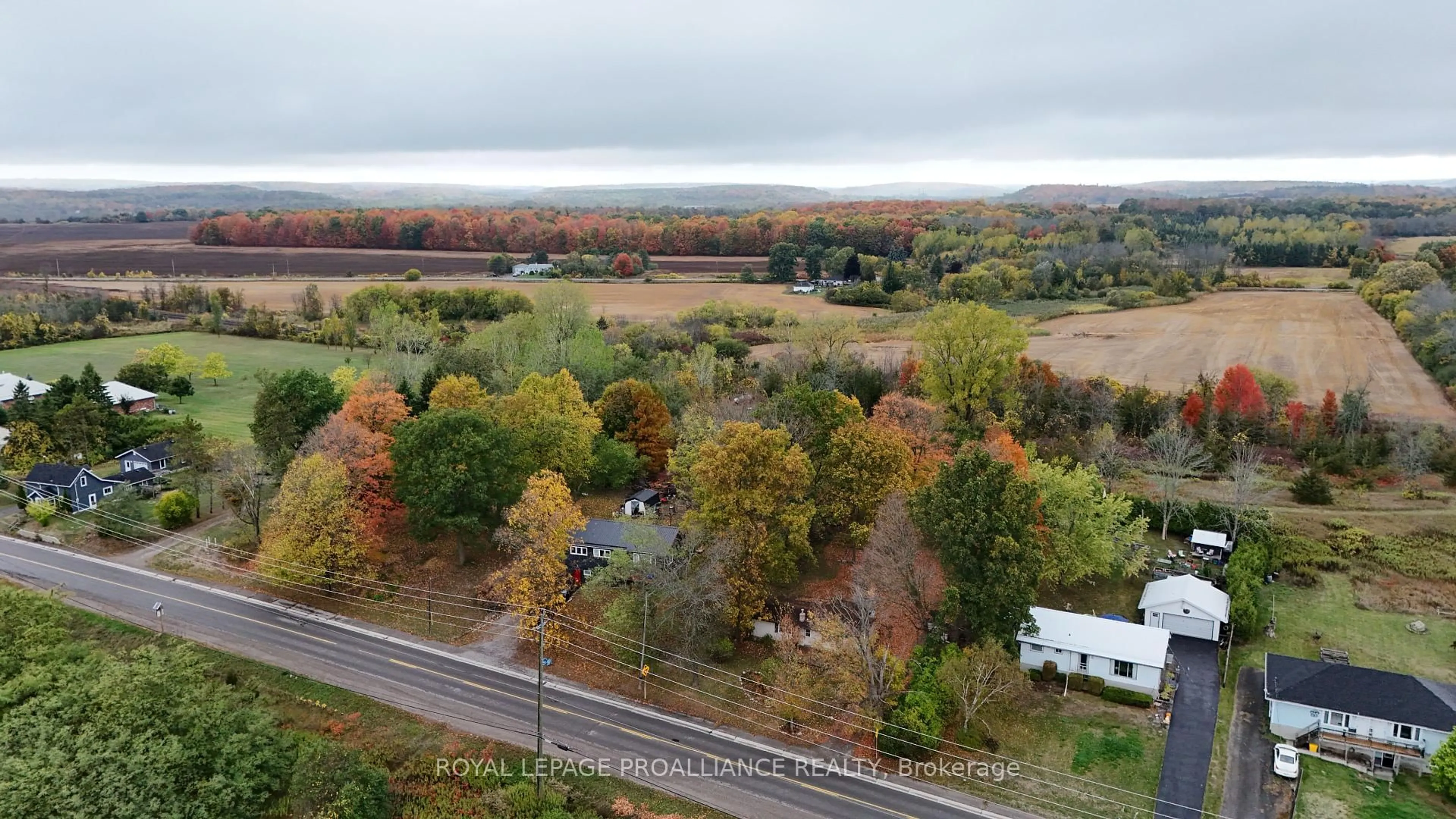 A pic from outside/outdoor area/front of a property/back of a property/a pic from drone, water/lake/river/ocean view for 2112 Hamilton Rd, Trenton Ontario K8V 5P8