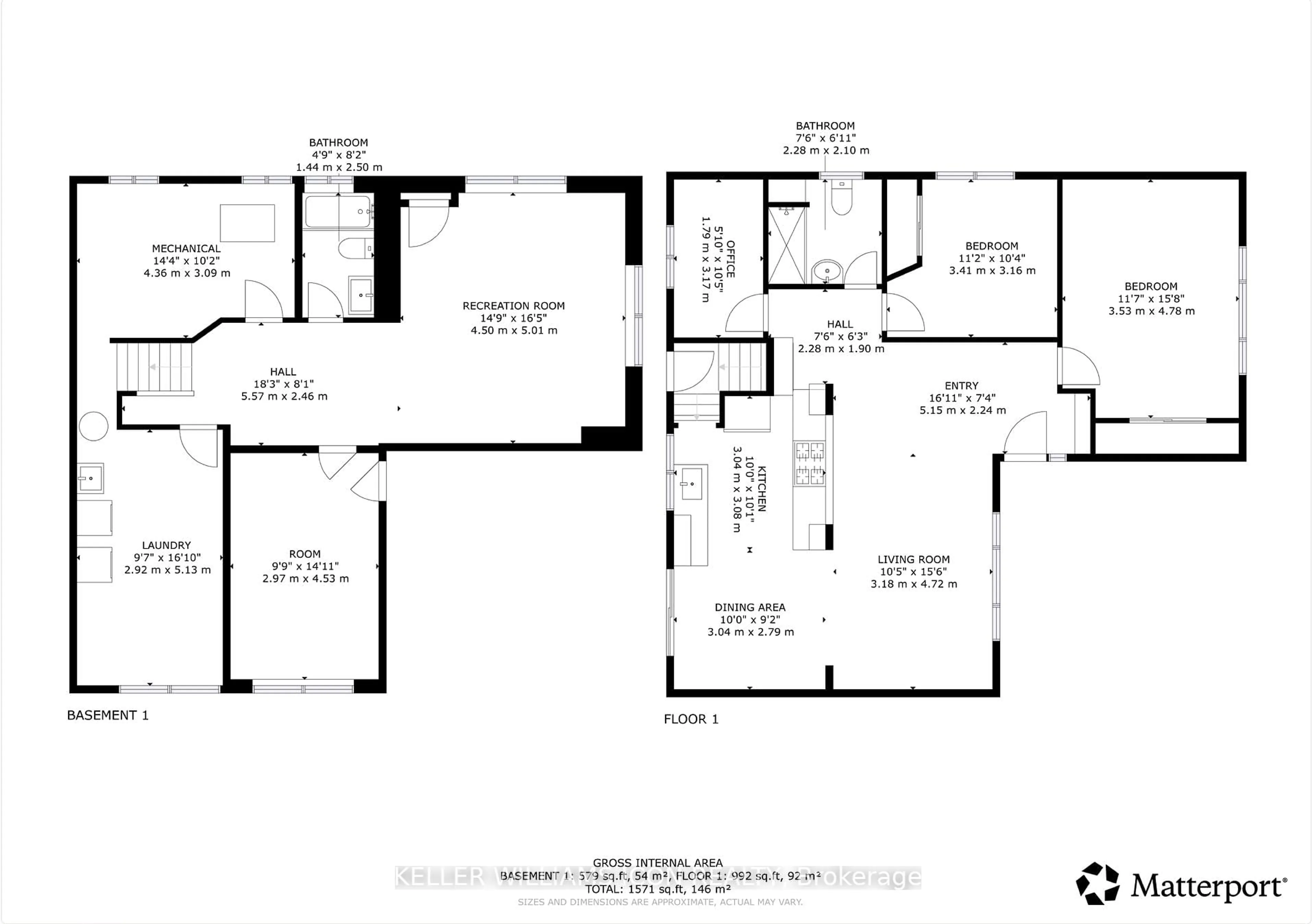 Floor plan for 1666 Fisher Ave, Ottawa Ontario K2C 1X7
