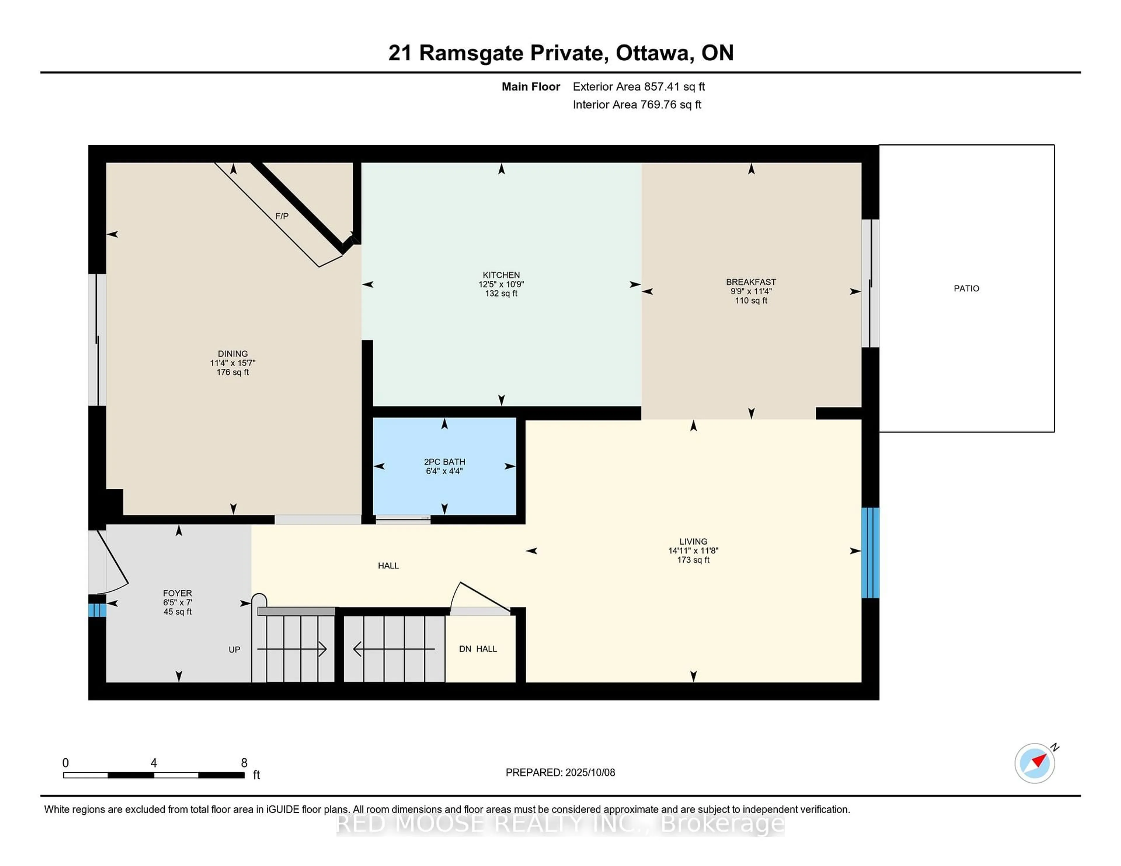 Floor plan for 21 Ramsgate Private, Ottawa Ontario K1V 8M4
