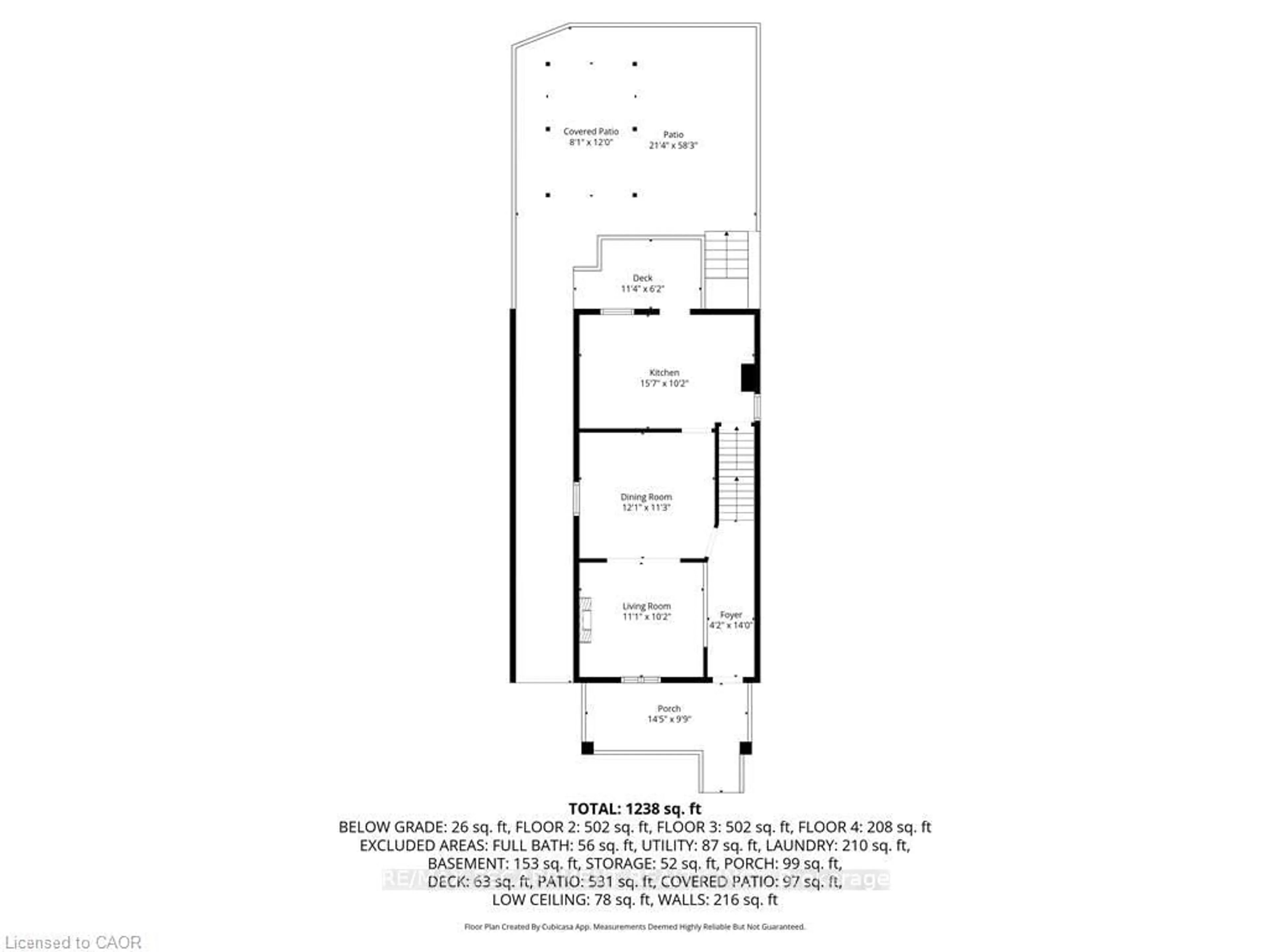 Floor plan for 44 Holton Ave, Hamilton Ontario L8L 6H4