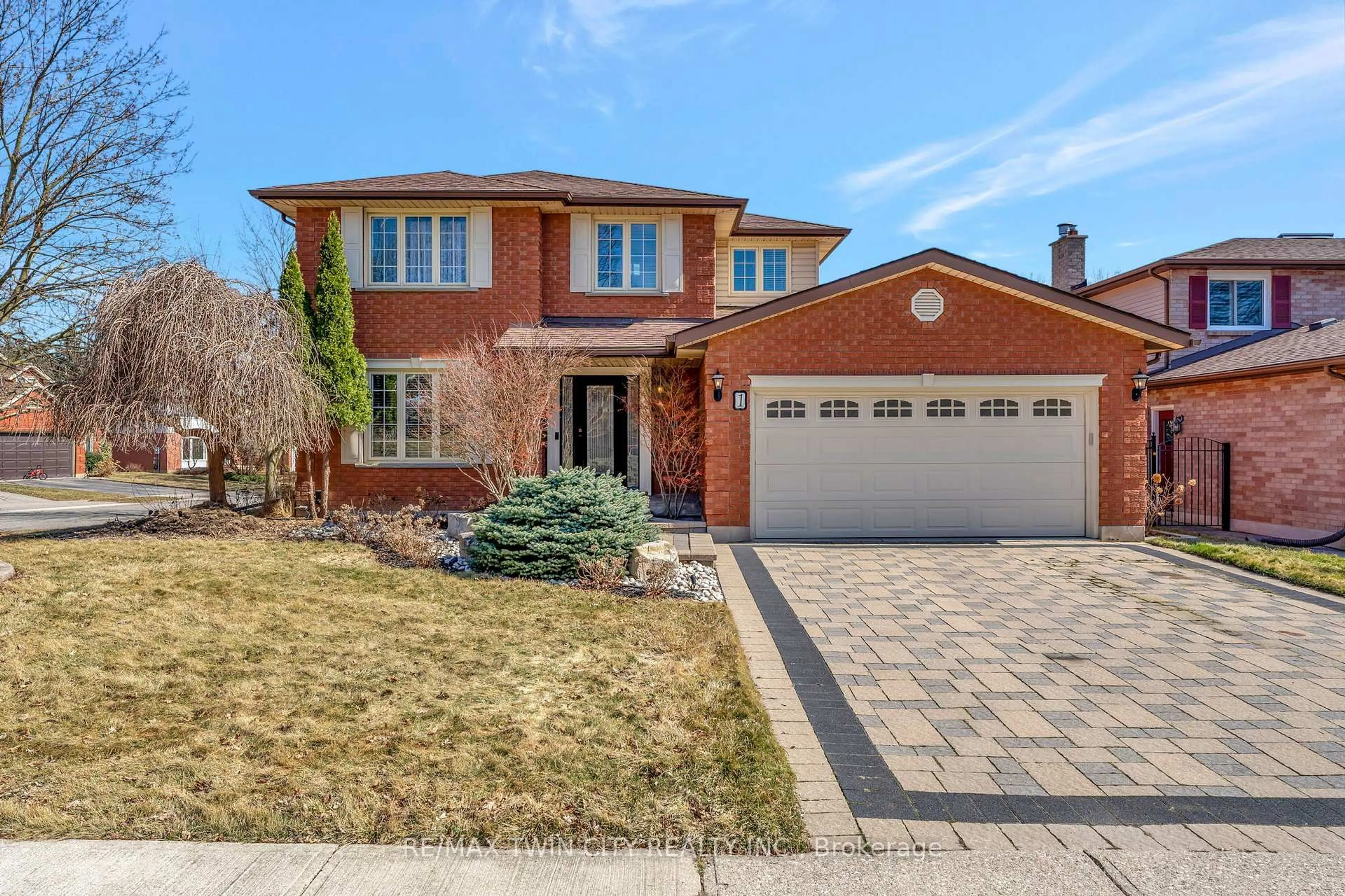 Home with brick exterior material, street for 1 Bowen Lane, Brantford Ontario N3T 6G3