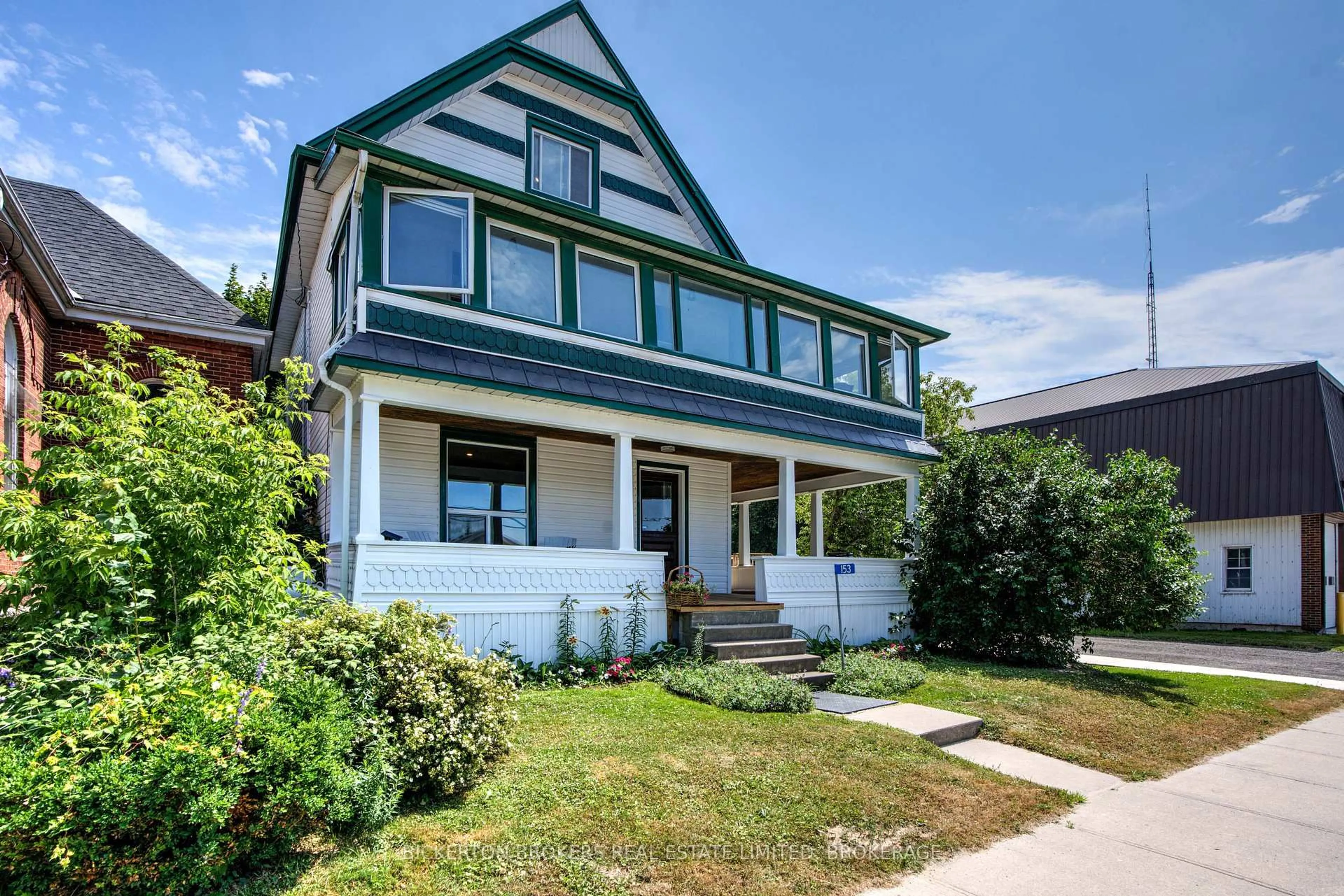 Home with vinyl exterior material, street for 153 Main St, Leeds and the Thousand Islands Ontario K0H 2N0