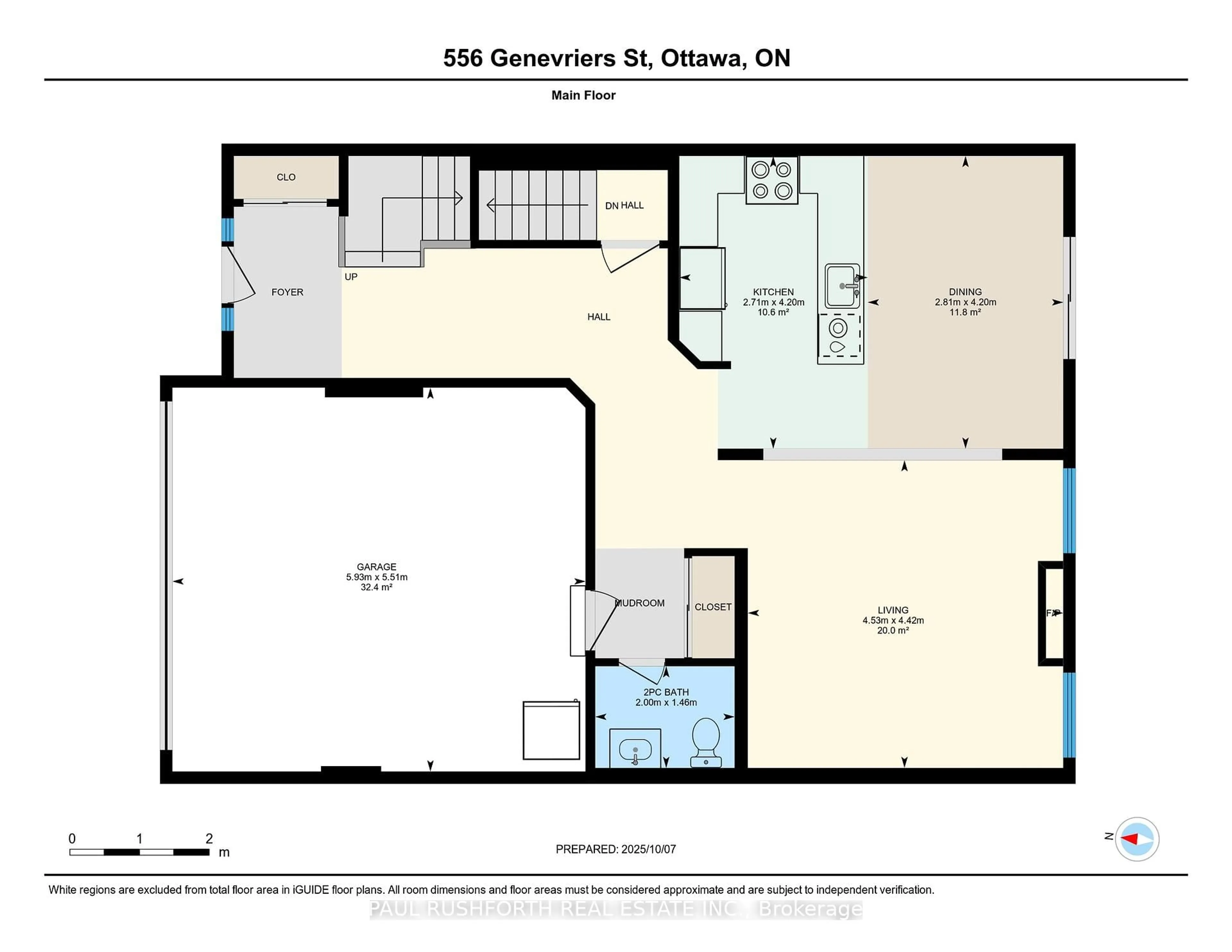 Floor plan for 556 Genevriers St, Ottawa Ontario K4A 0Y9