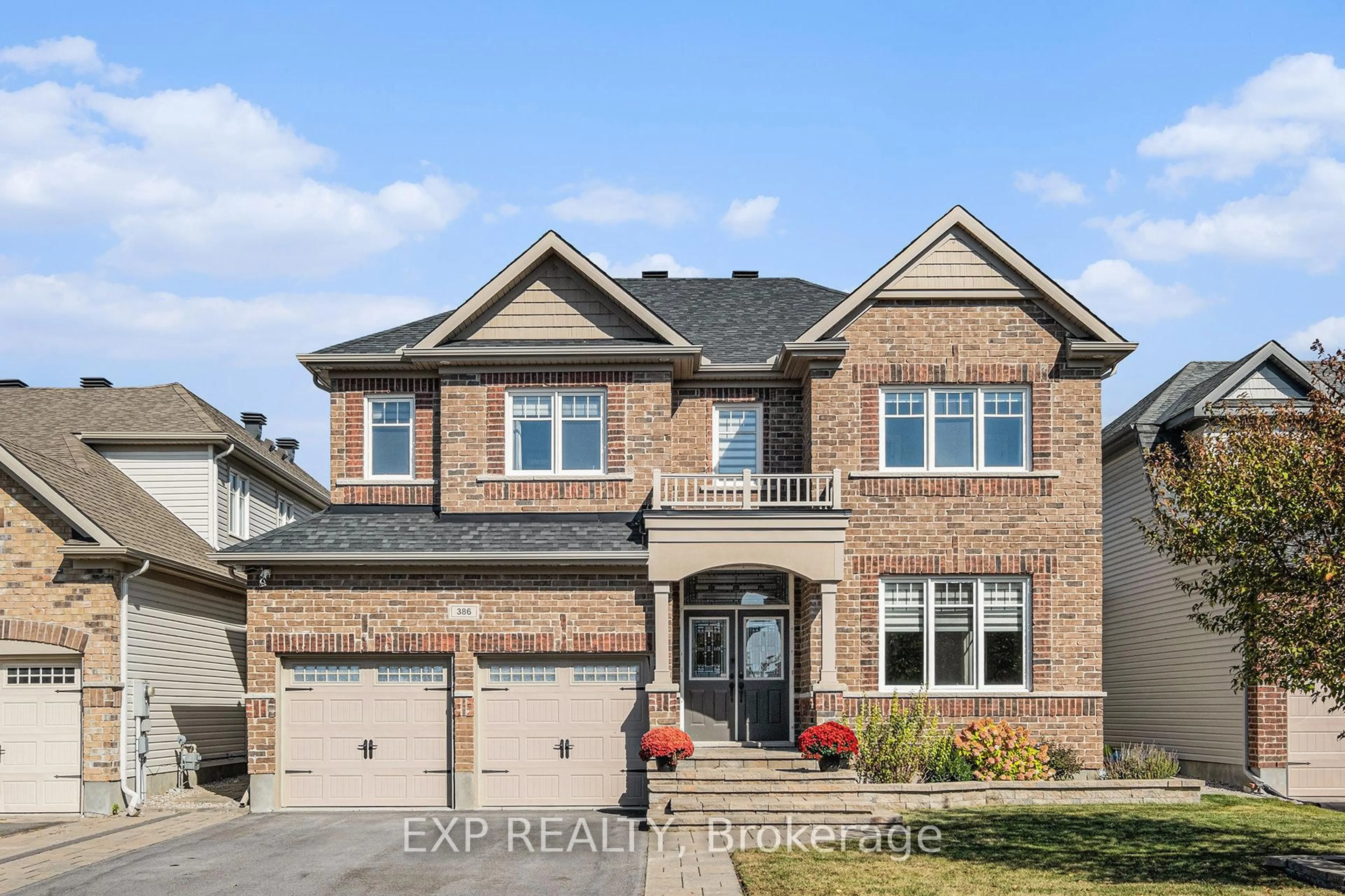 Home with brick exterior material, street for 386 Andalusian Cres, Ottawa Ontario K2V 0C3