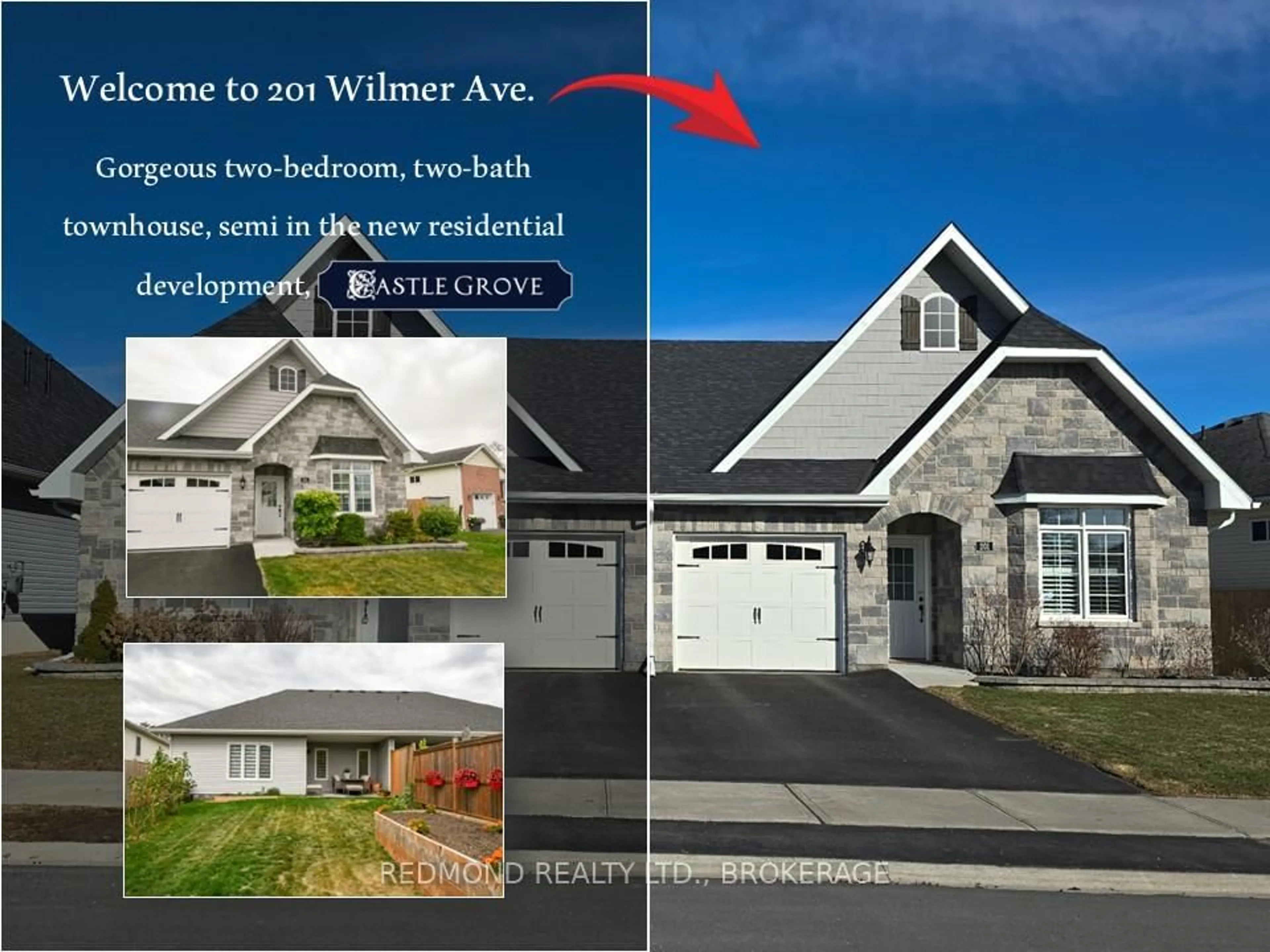 Home with vinyl exterior material, street for 201 Wilmer Ave, Gananoque Ontario K7G 3C3