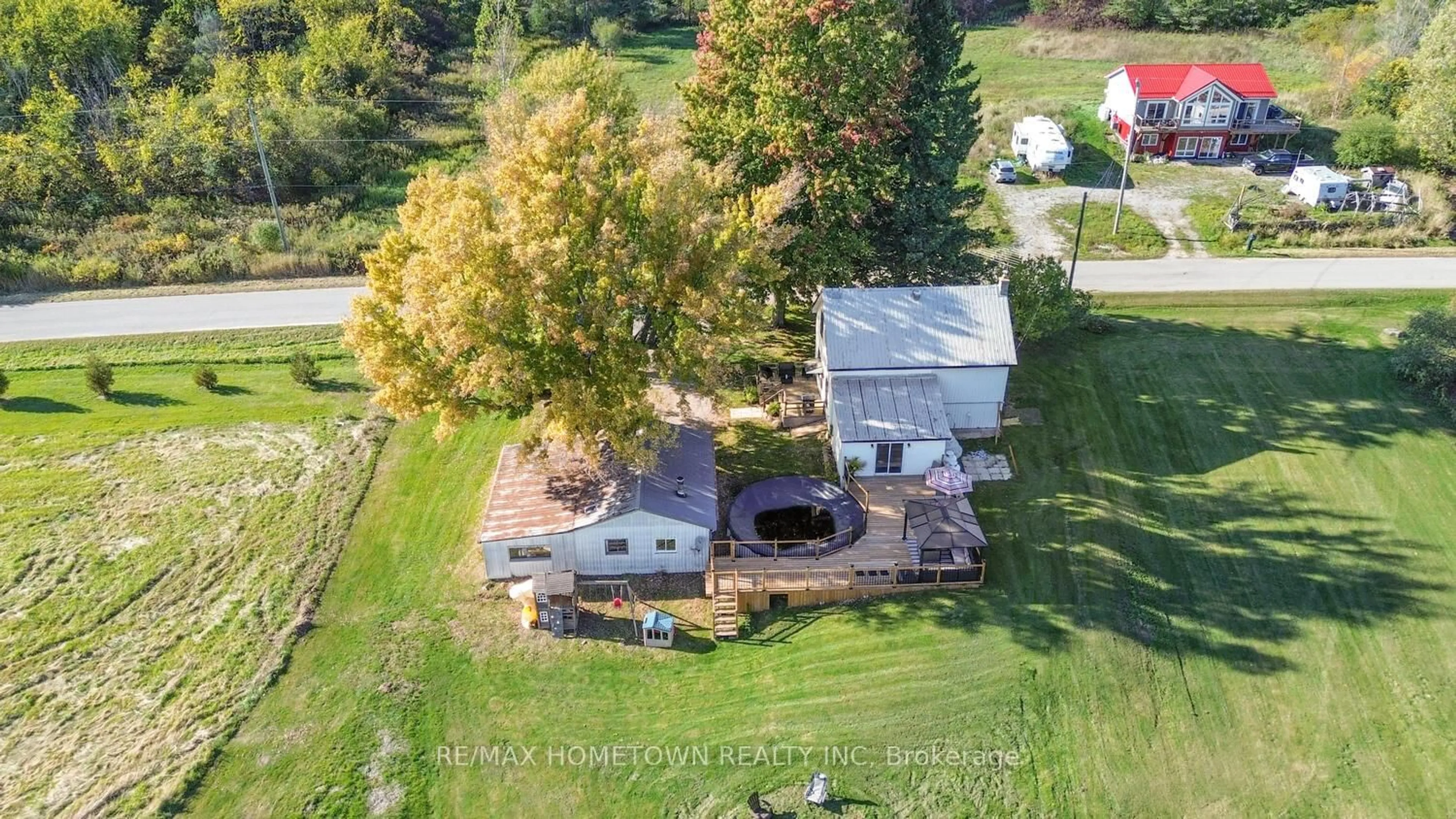 A pic from outside/outdoor area/front of a property/back of a property/a pic from drone, unknown for 81 HARD ISLAND Rd, Athens Ontario K0E 1B0