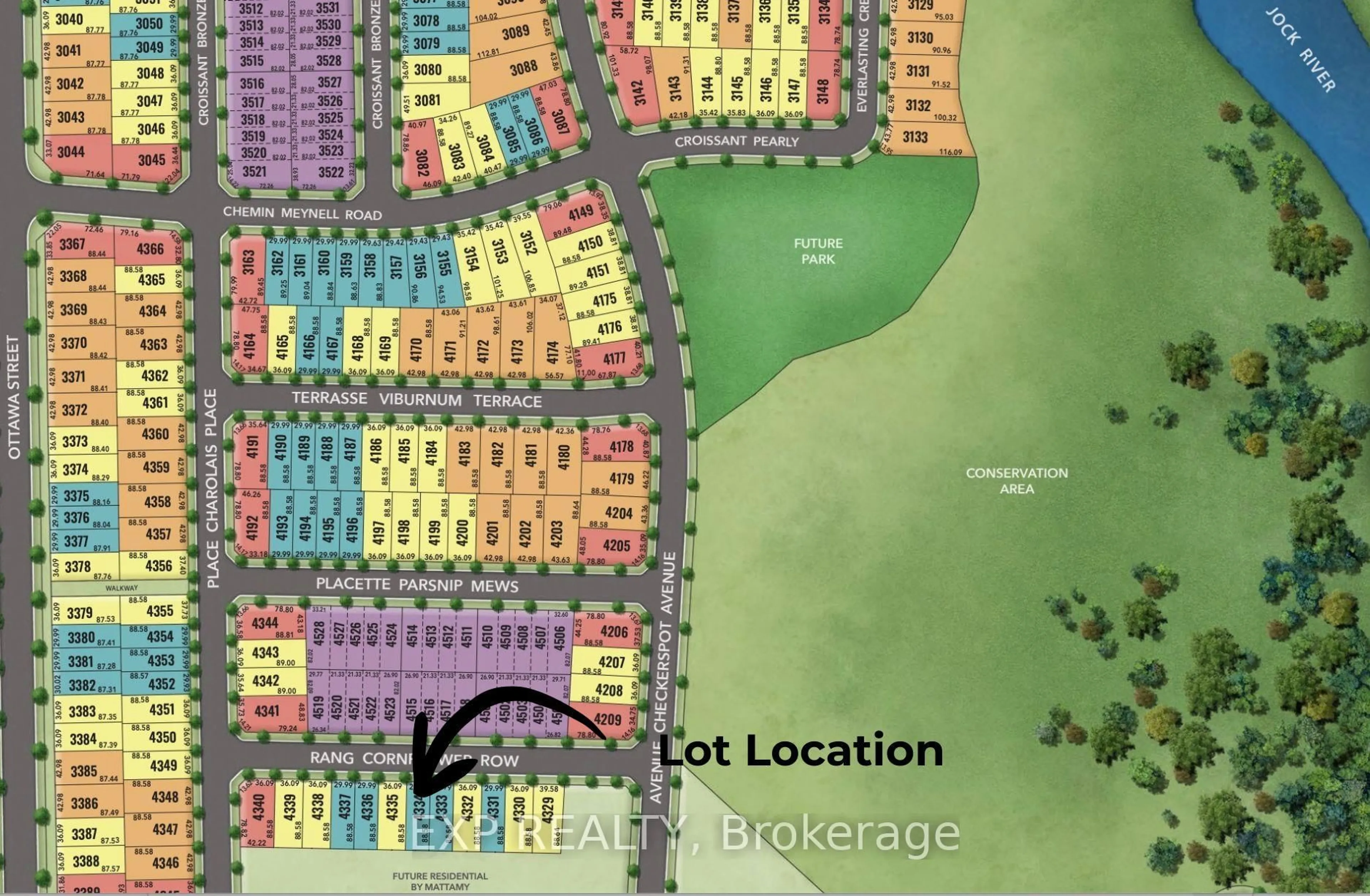 Picture of a map for 316 Cornflower Row, Richmond Ontario K0A 2Z0