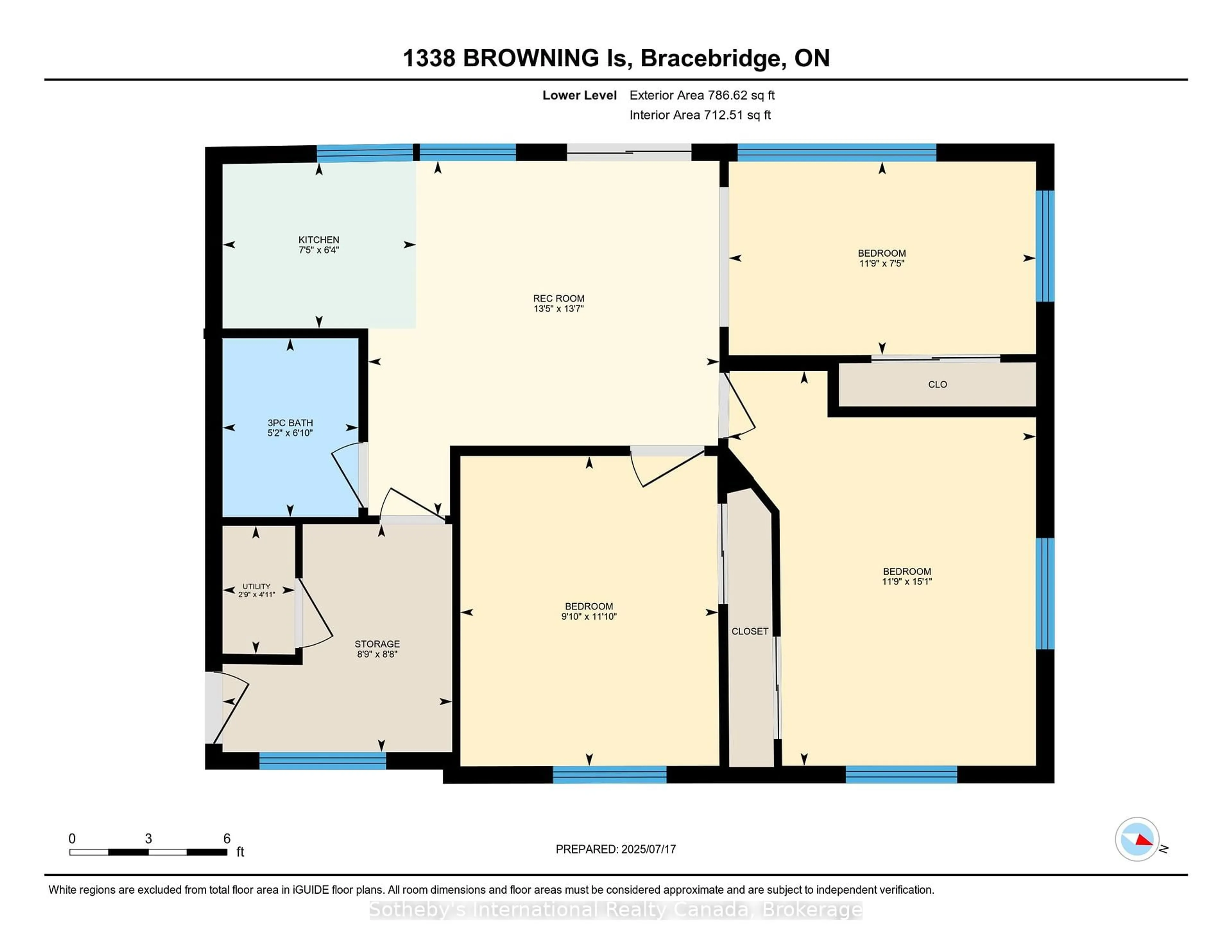 Floor plan for 1338 Browning Isl Island, Bracebridge Ontario P1L 1X2
