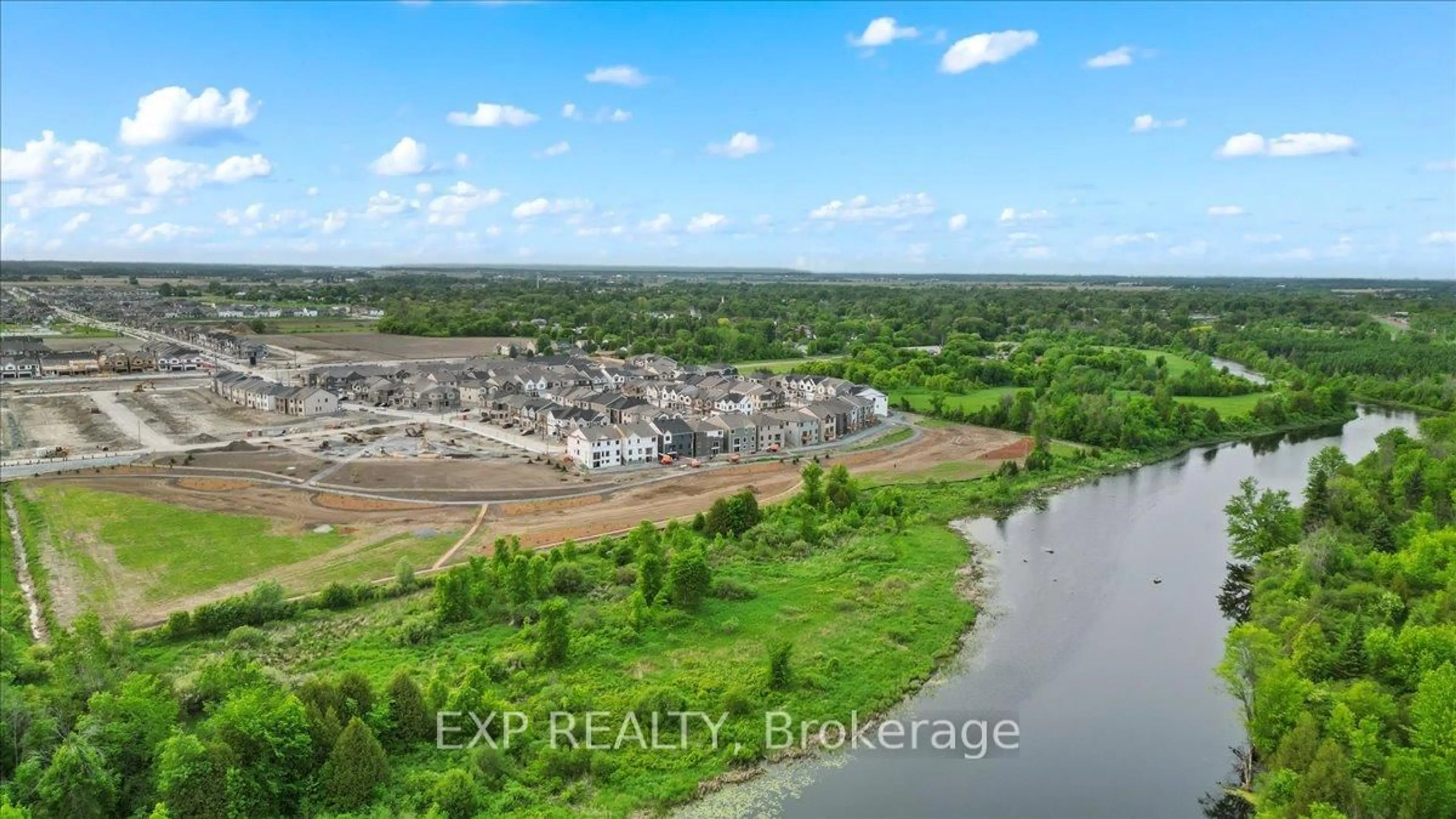 A pic from outside/outdoor area/front of a property/back of a property/a pic from drone, water/lake/river/ocean view for 1020 Charolais Pl, Richmond Ontario K0A 2Z0