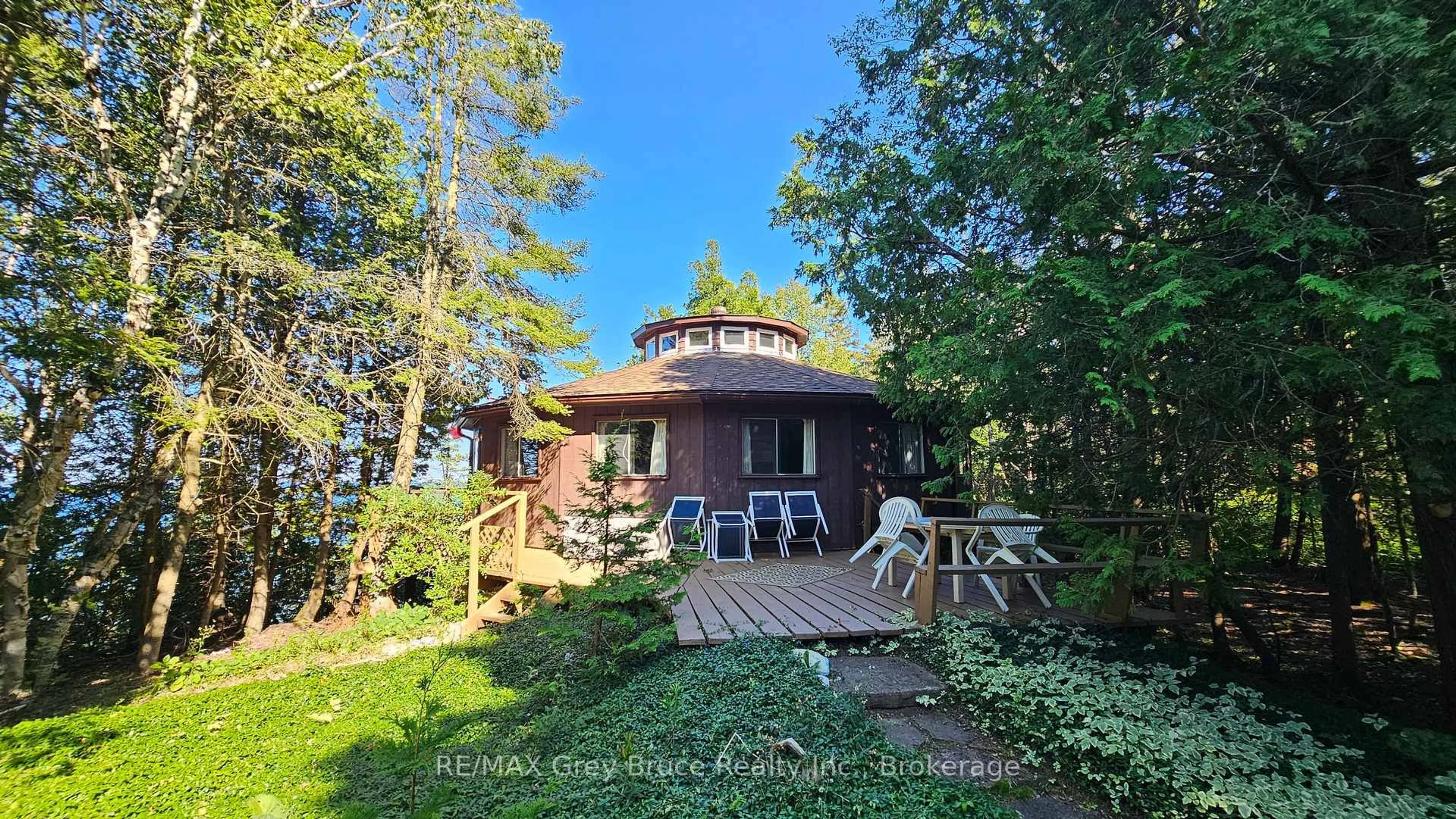 A pic from outside/outdoor area/front of a property/back of a property/a pic from drone, water/lake/river/ocean view for 8 CARTER Rd, Northern Bruce Peninsula Ontario N0H 1W0