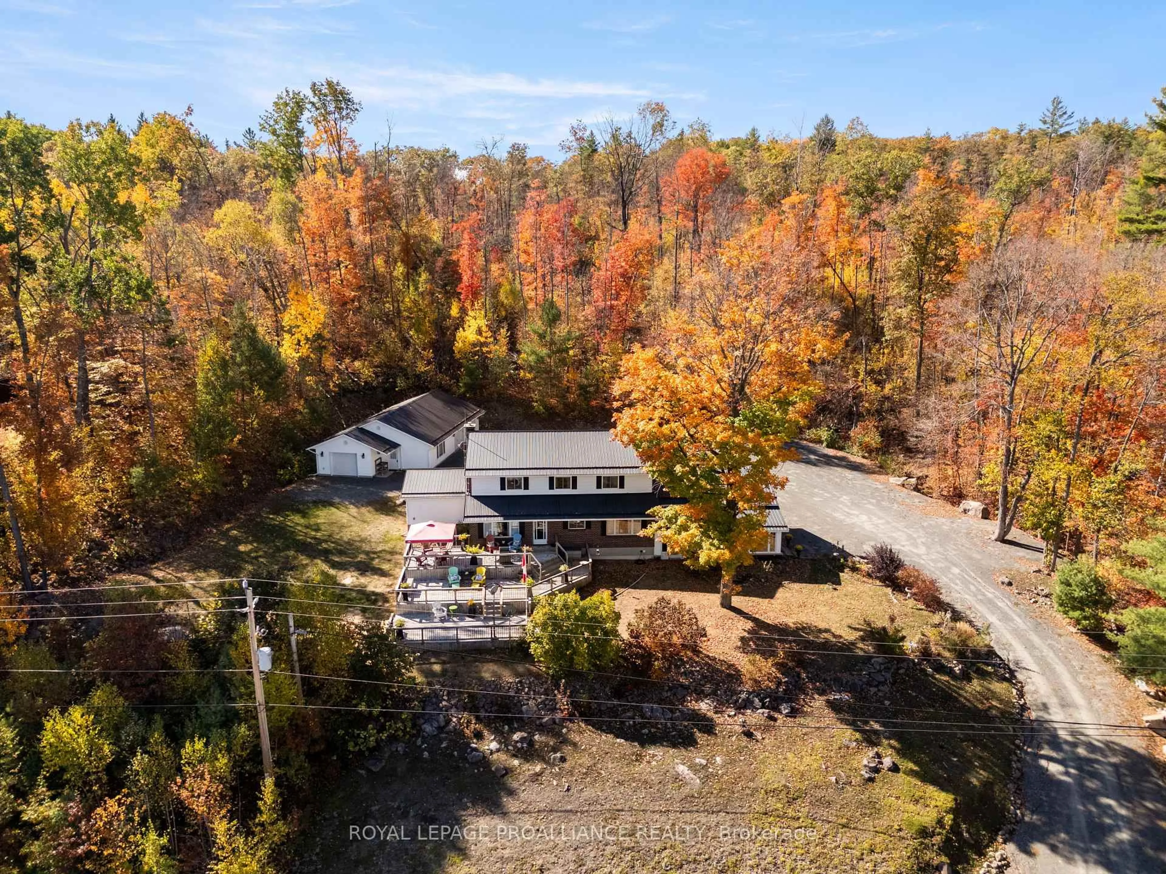 A pic from outside/outdoor area/front of a property/back of a property/a pic from drone, unknown for 17276 Highway 41, Cloyne Ontario K0H 1K0