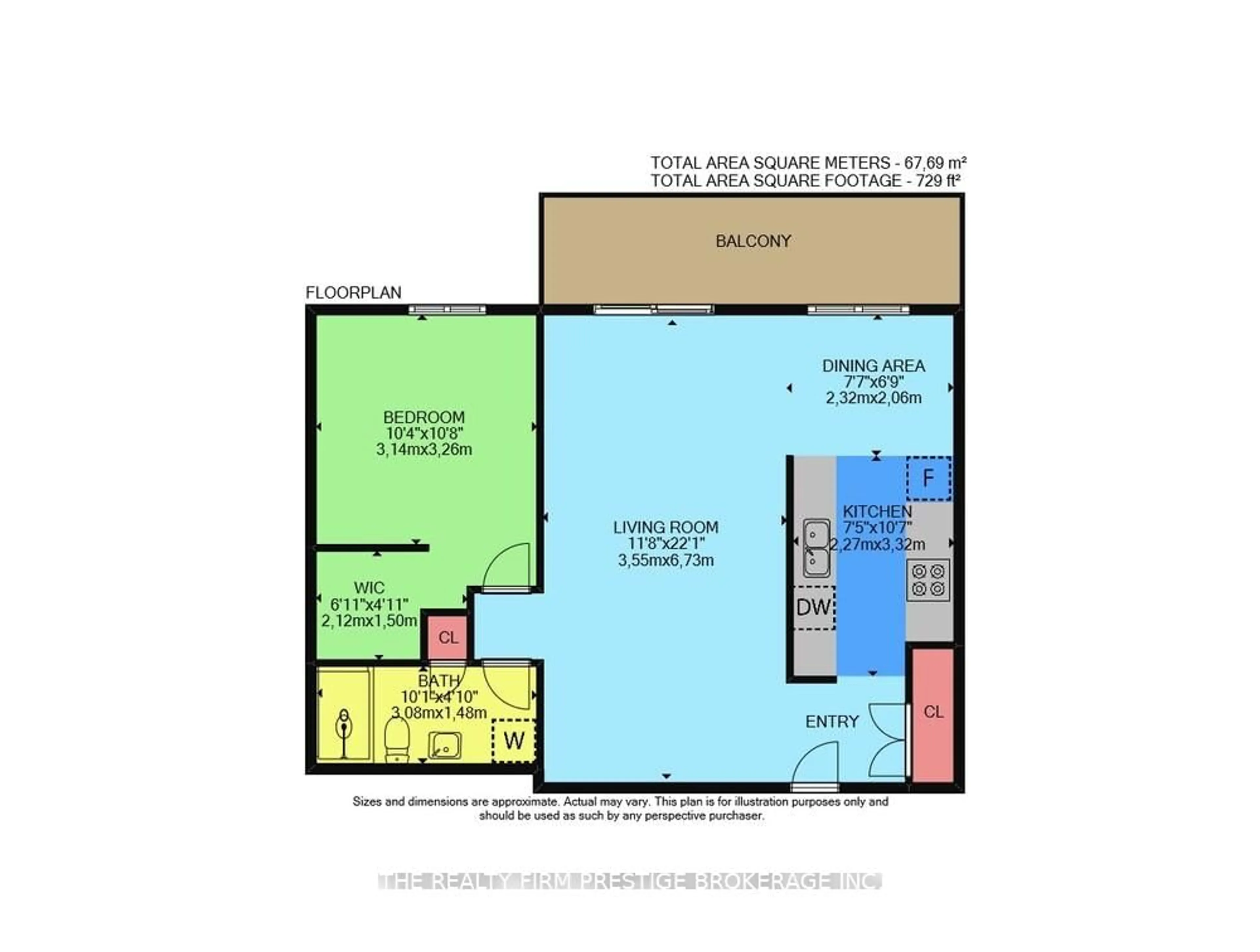 Floor plan for 931 Wonderland Rd #508, London South Ontario N6K 2X6