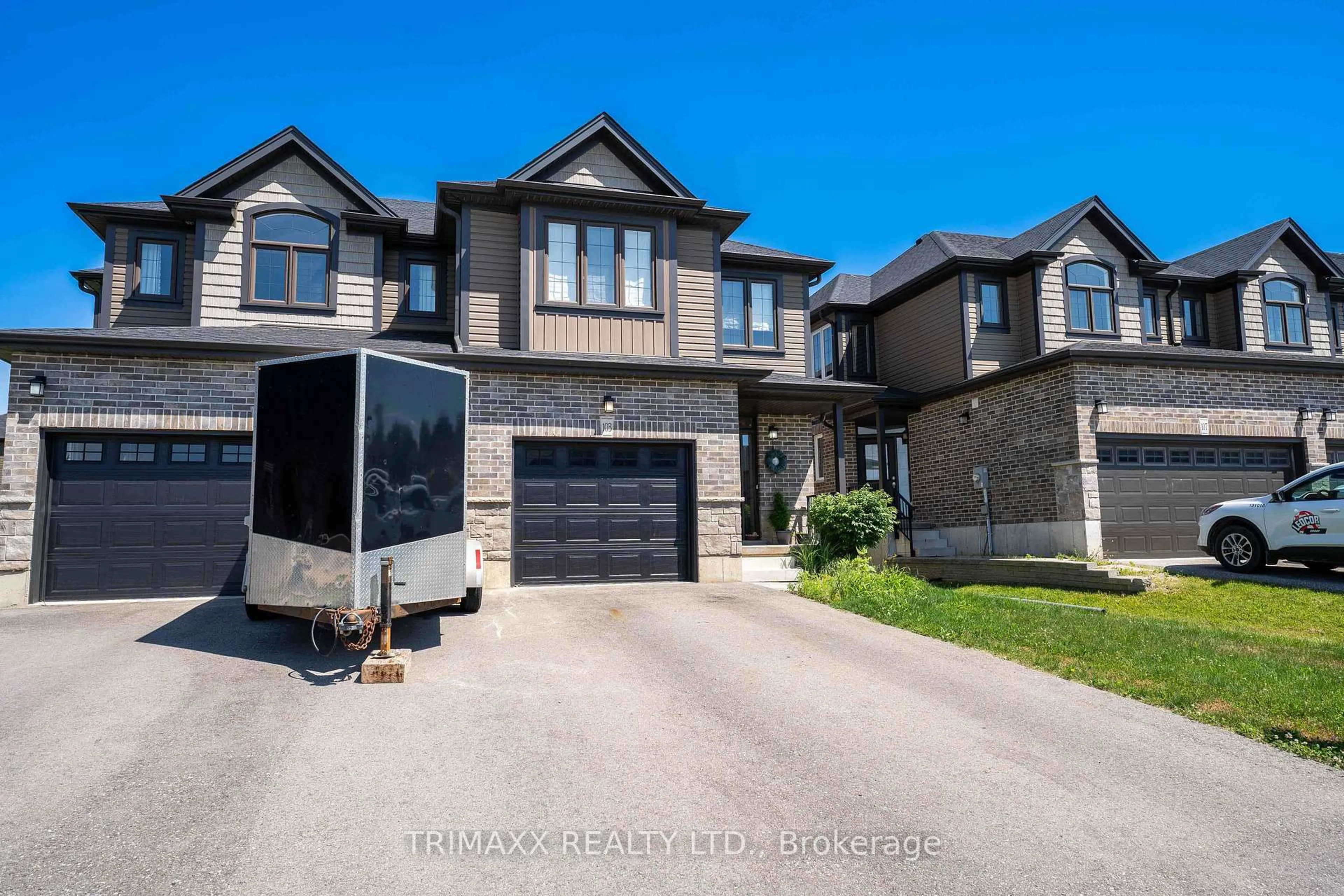 Home with brick exterior material, street for 103 Links Cres, Woodstock Ontario N4T 0K7