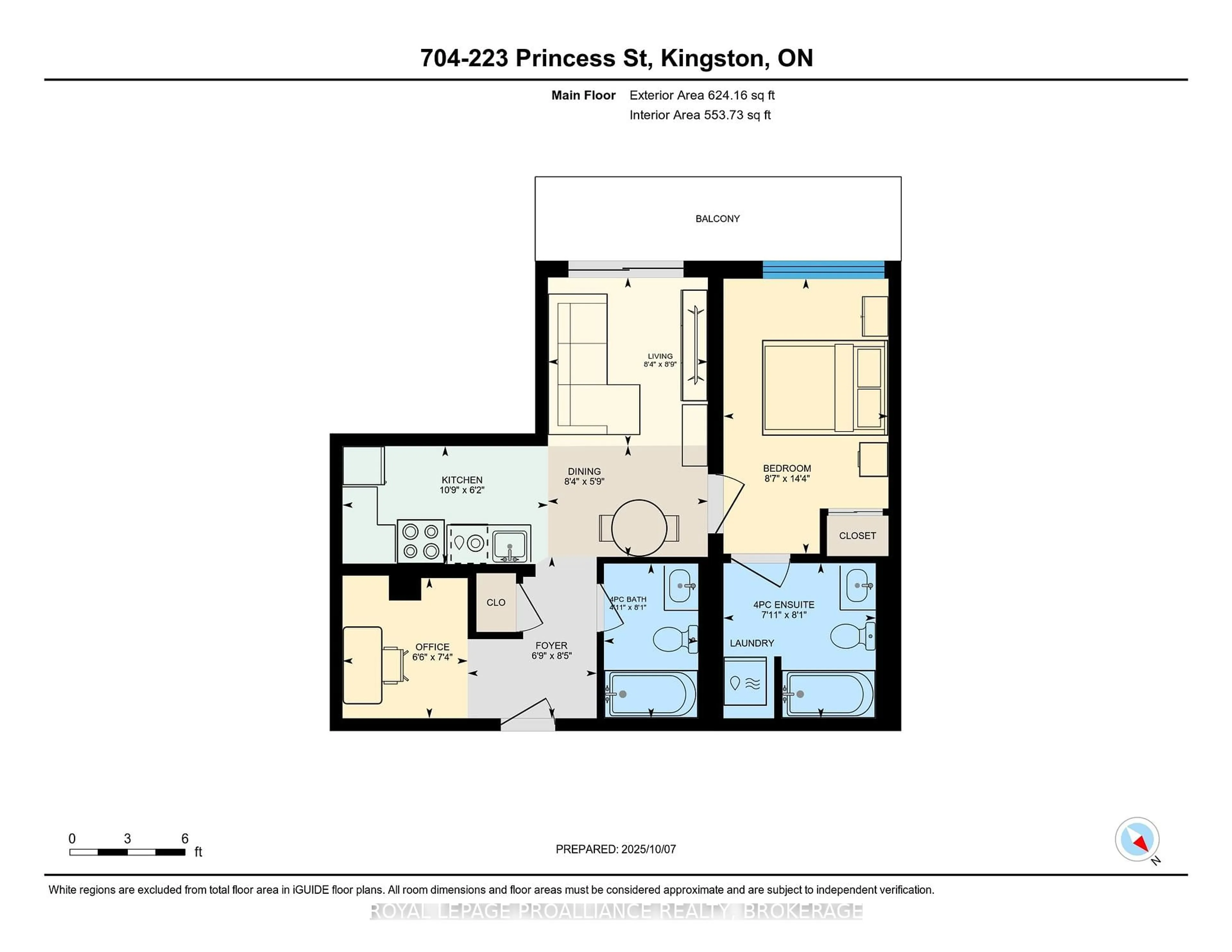 Floor plan for 223 Princess St #704, Kingston Ontario K7L 1B3