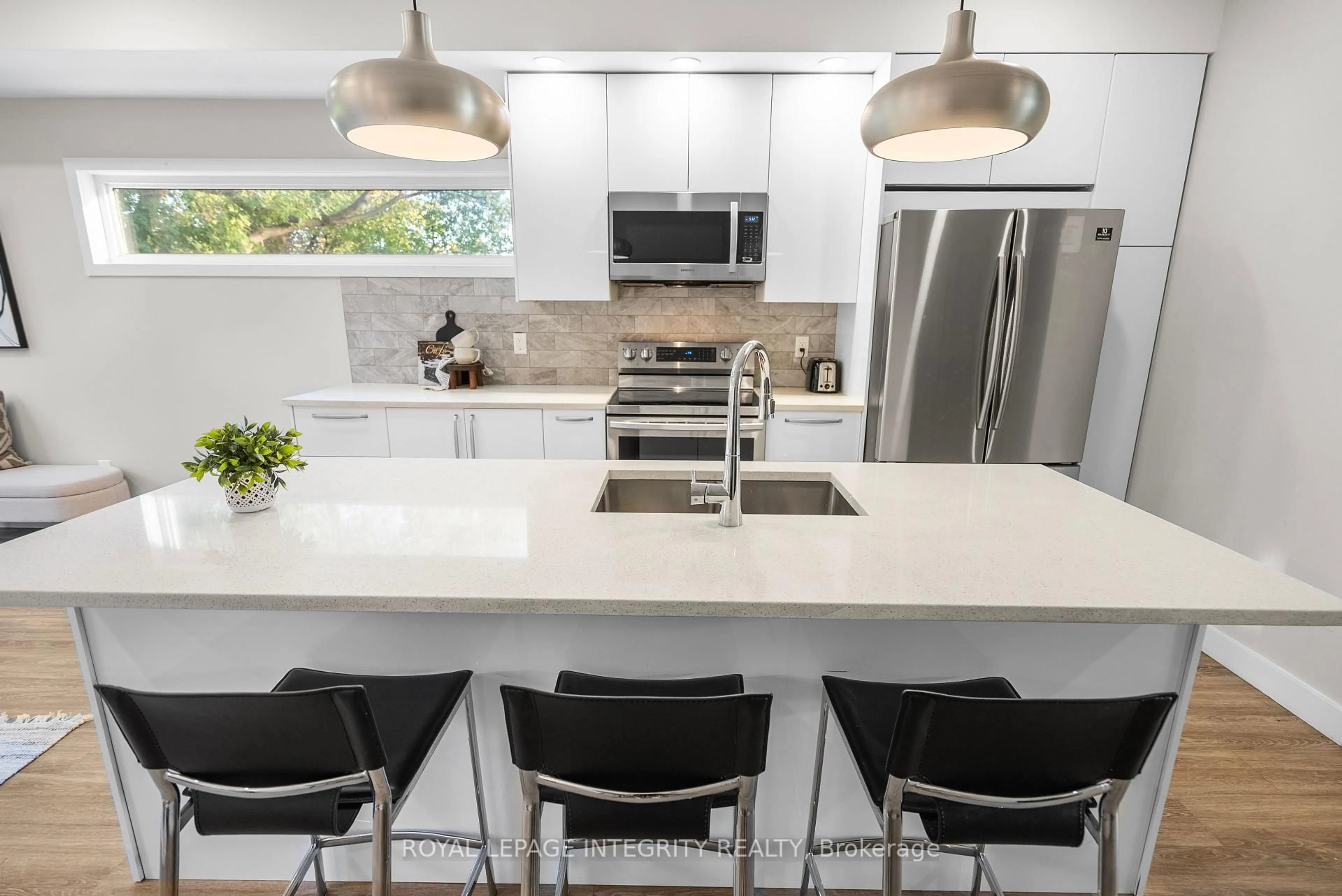 Contemporary kitchen, ceramic/tile floor for 247 Granville St #A & B, Ottawa Ontario K1L 6Z3