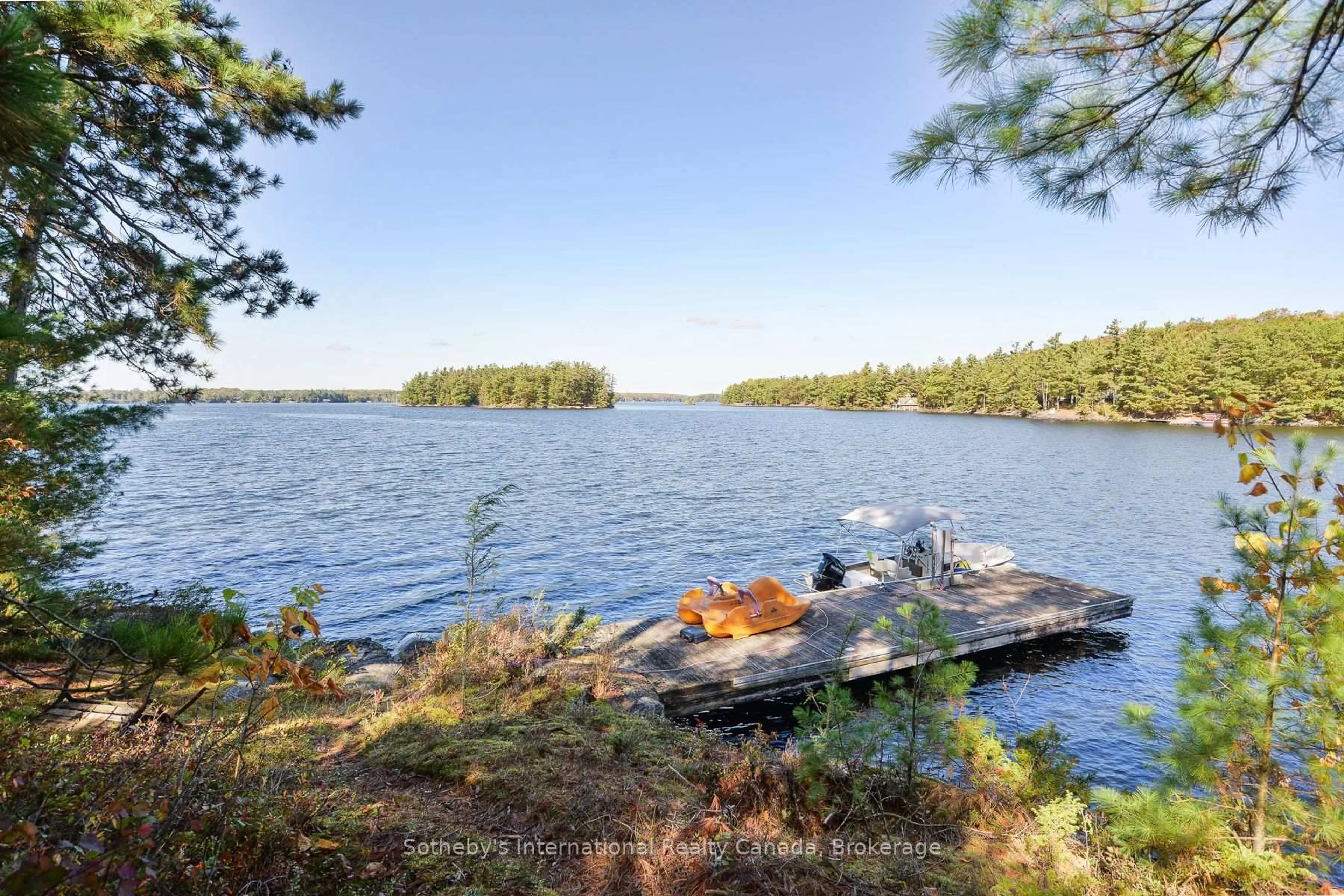 Patio, water/lake/river/ocean view for 1326 Browning Island, Bracebridge Ontario P1L 1X2