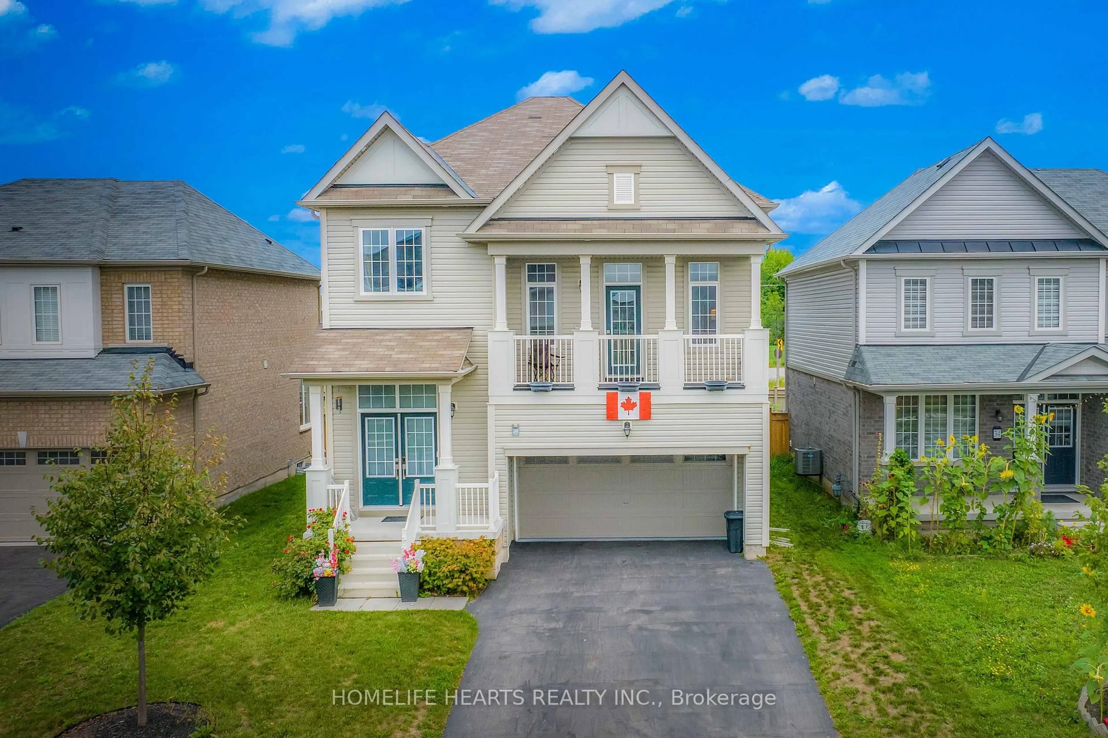 A pic from outside/outdoor area/front of a property/back of a property/a pic from drone, street for 36 Esther Cres, Thorold Ontario L3B 0G1
