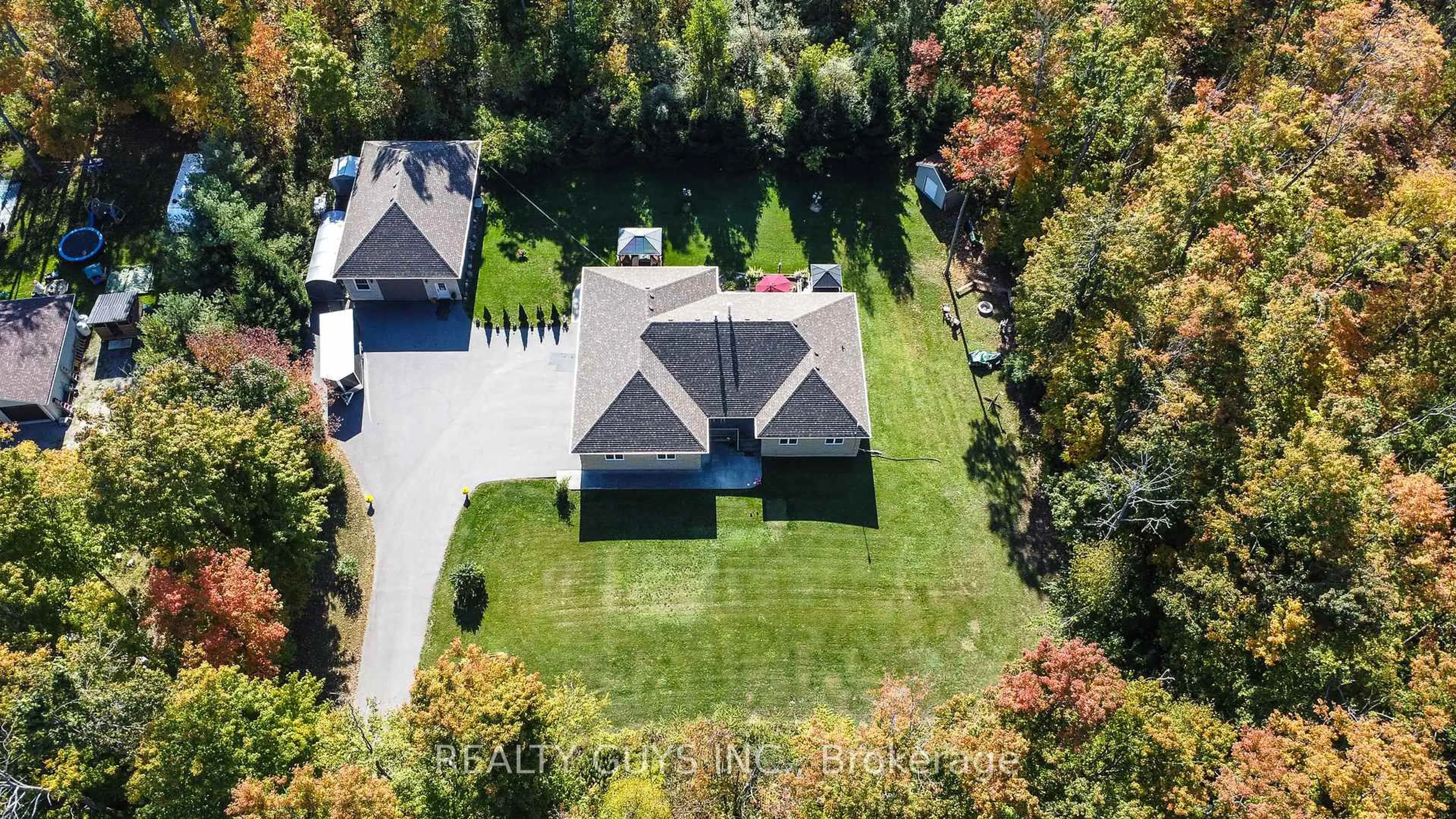 A pic from outside/outdoor area/front of a property/back of a property/a pic from drone, street for 136 Cottingham Rd, Kawartha Lakes Ontario K0L 2W0