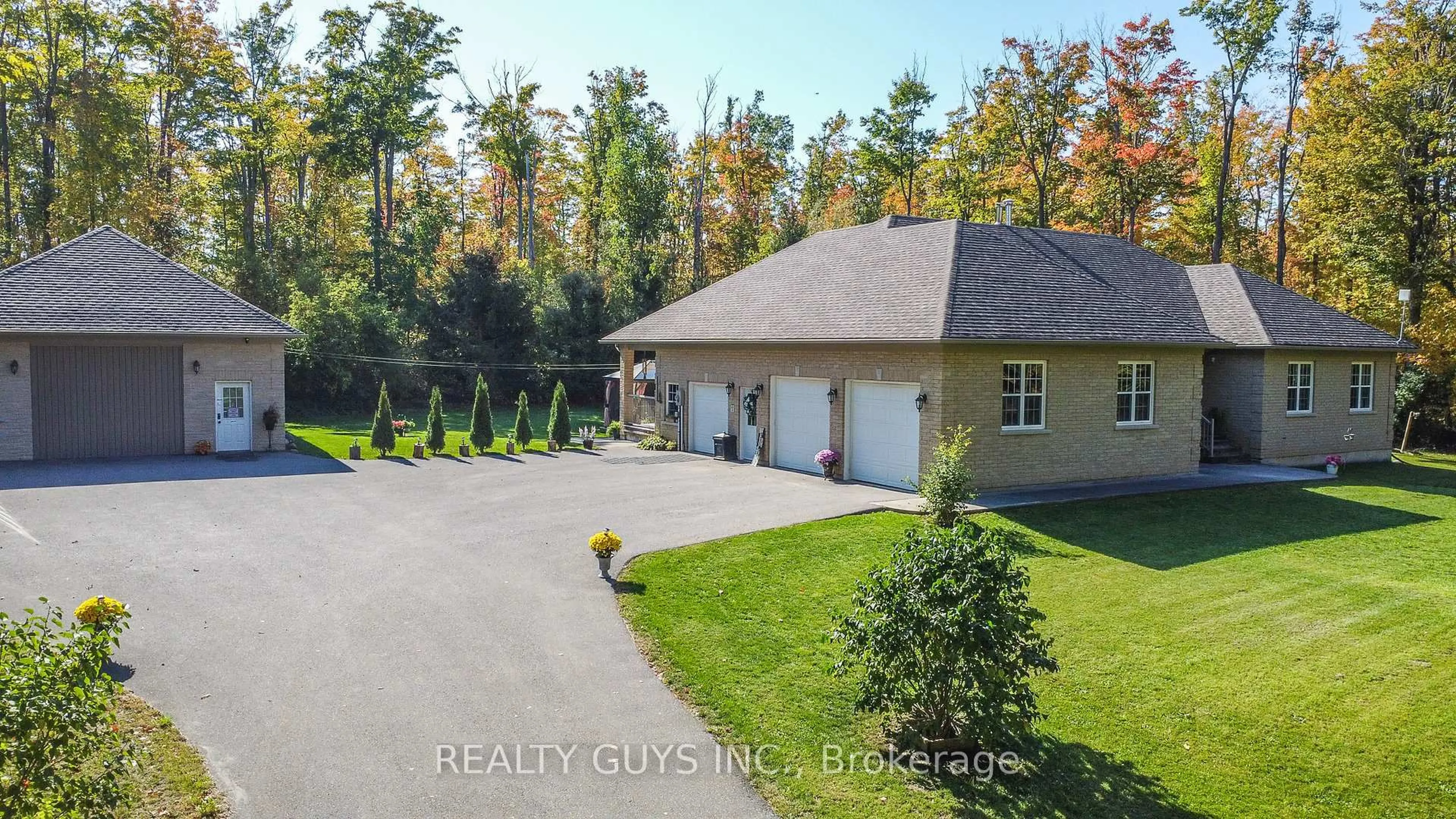 A pic from outside/outdoor area/front of a property/back of a property/a pic from drone, unknown for 136 Cottingham Rd, Kawartha Lakes Ontario K0L 2W0