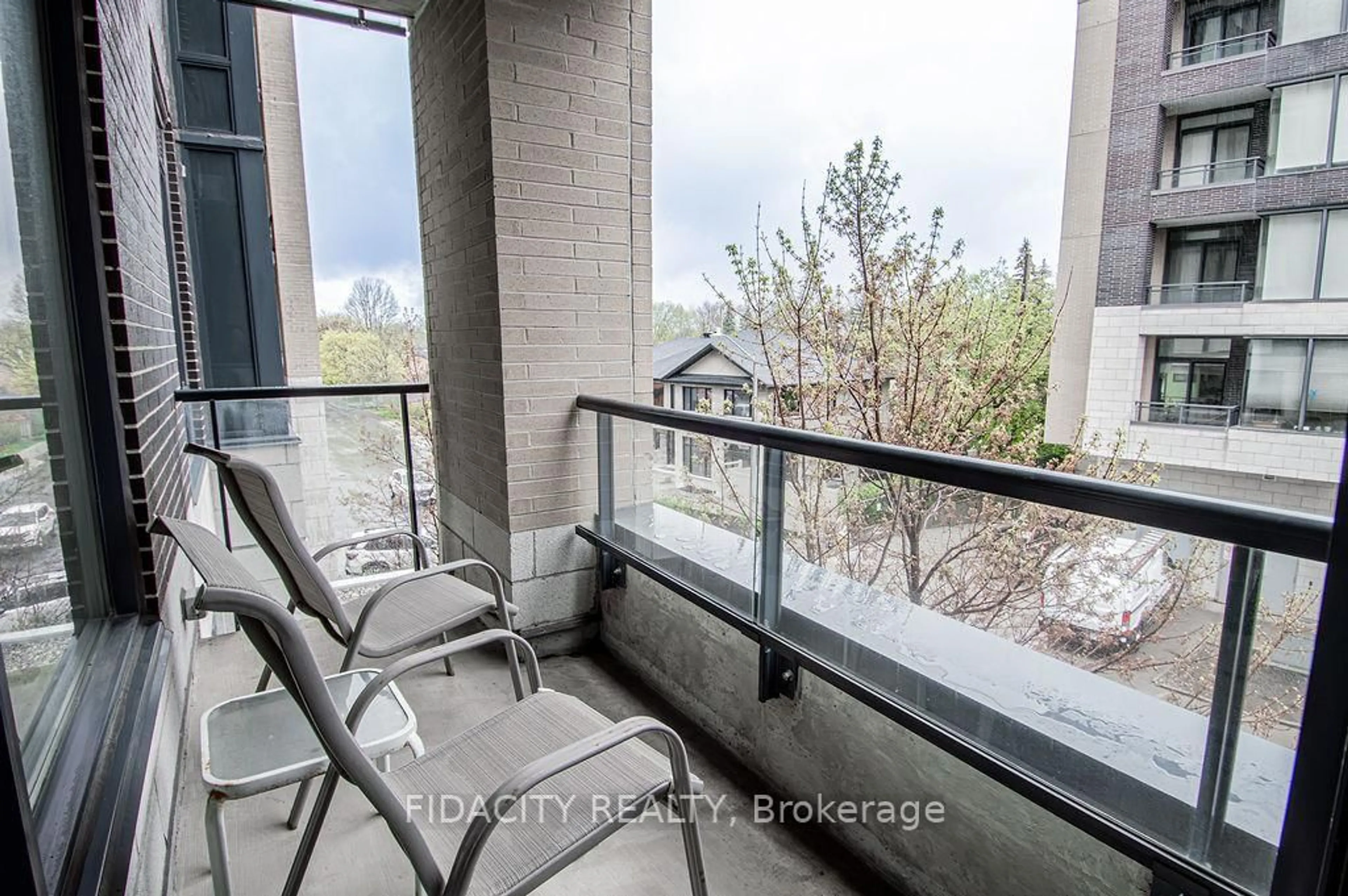 Balcony in the apartment, water/lake/river/ocean view for 360 Patricia Ave #324, Ottawa Ontario K1Z 6W1