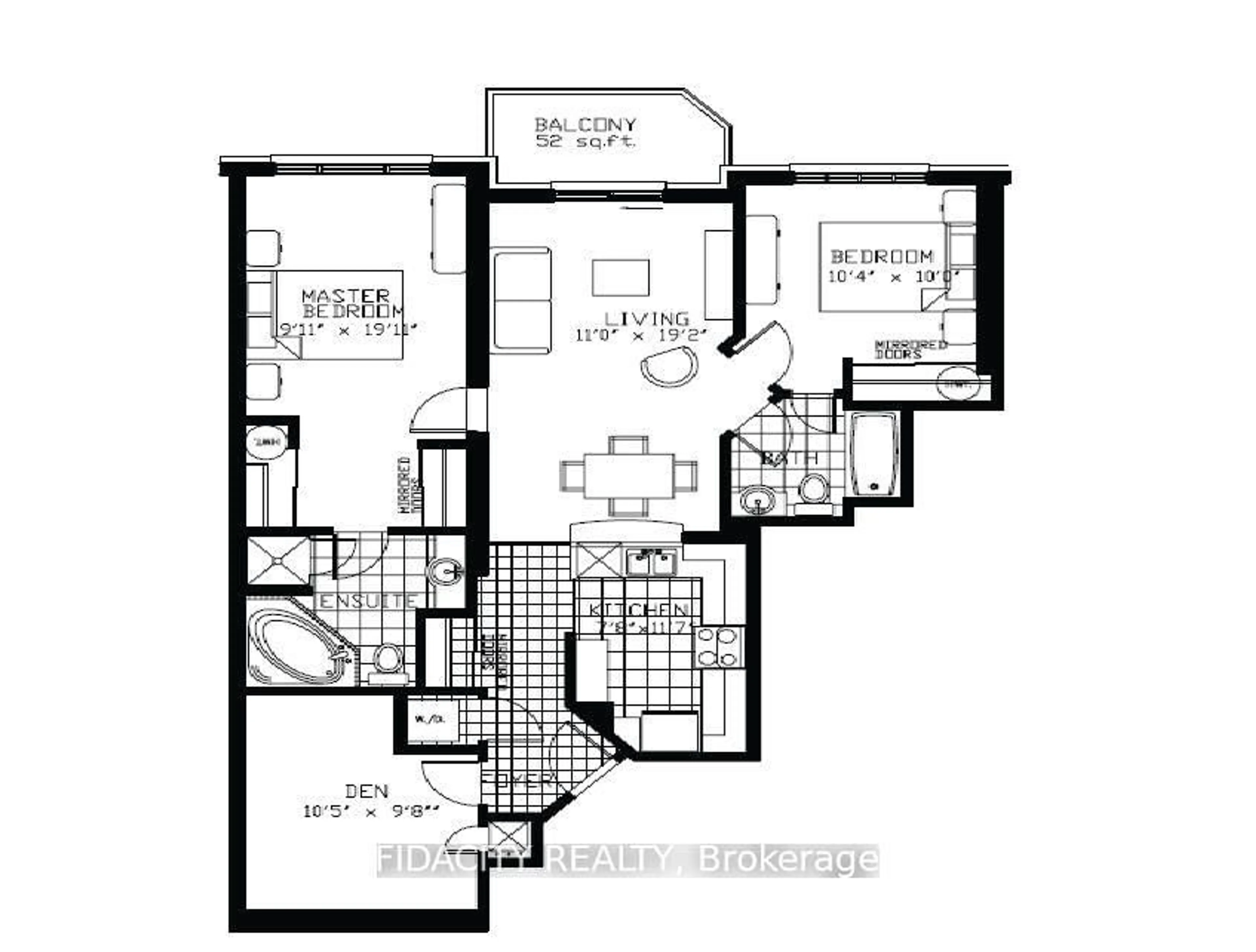 Floor plan for 314 Central Park Dr #511, Ottawa Ontario K2C 0R2