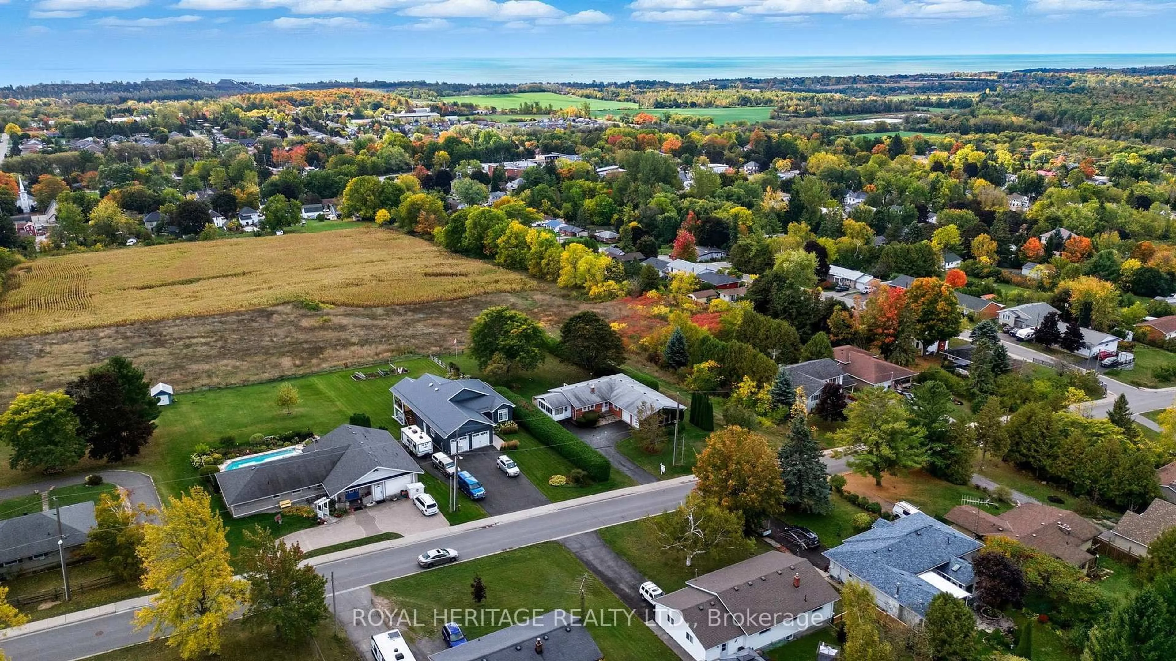 A pic from outside/outdoor area/front of a property/back of a property/a pic from drone, unknown for 22 Park St, Cramahe Ontario K0K 1S0