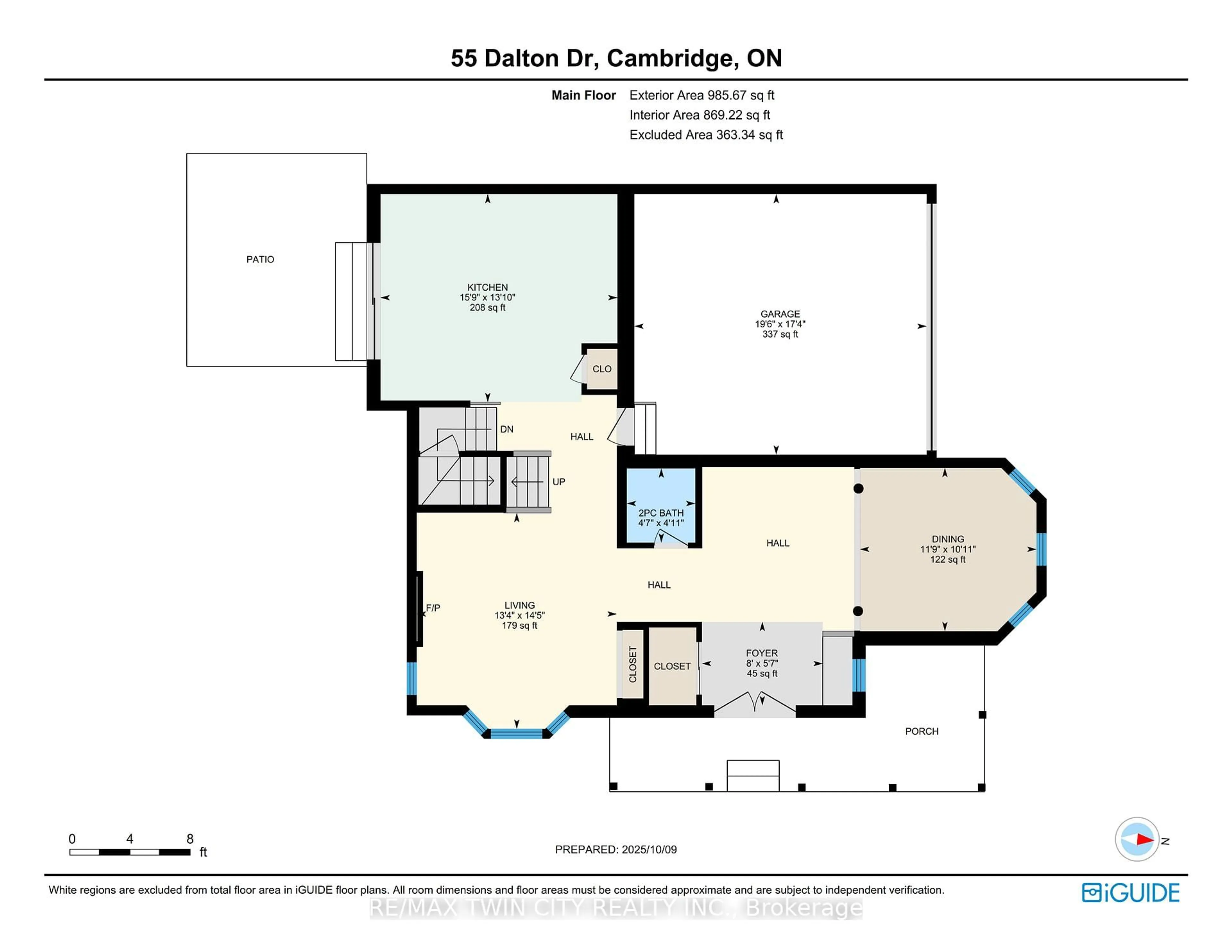 Floor plan for 55 Dalton Dr, Cambridge Ontario N3C 0E8
