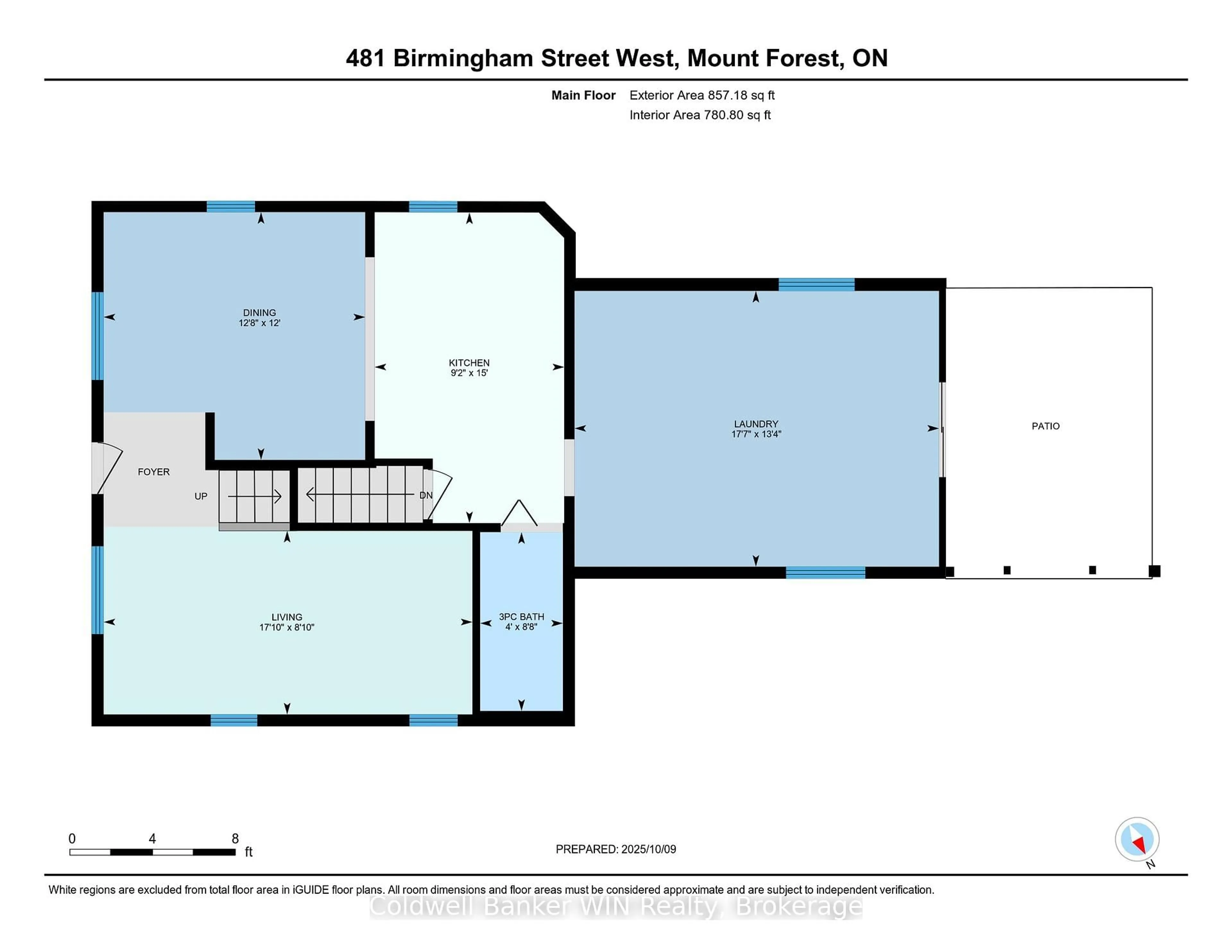 Floor plan for 481 Birmingham St, Wellington North Ontario N0G 2L1