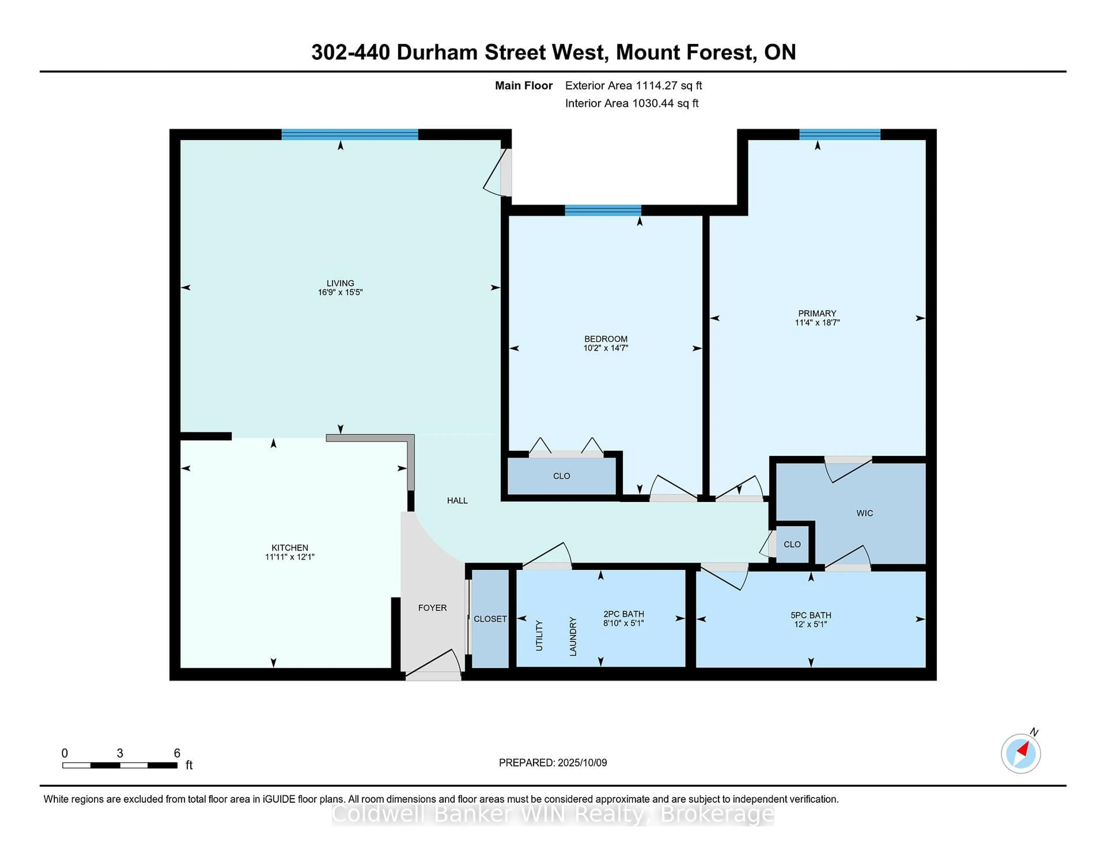 Floor plan for 440 DURHAM St #302, Wellington North Ontario N0G 2L2