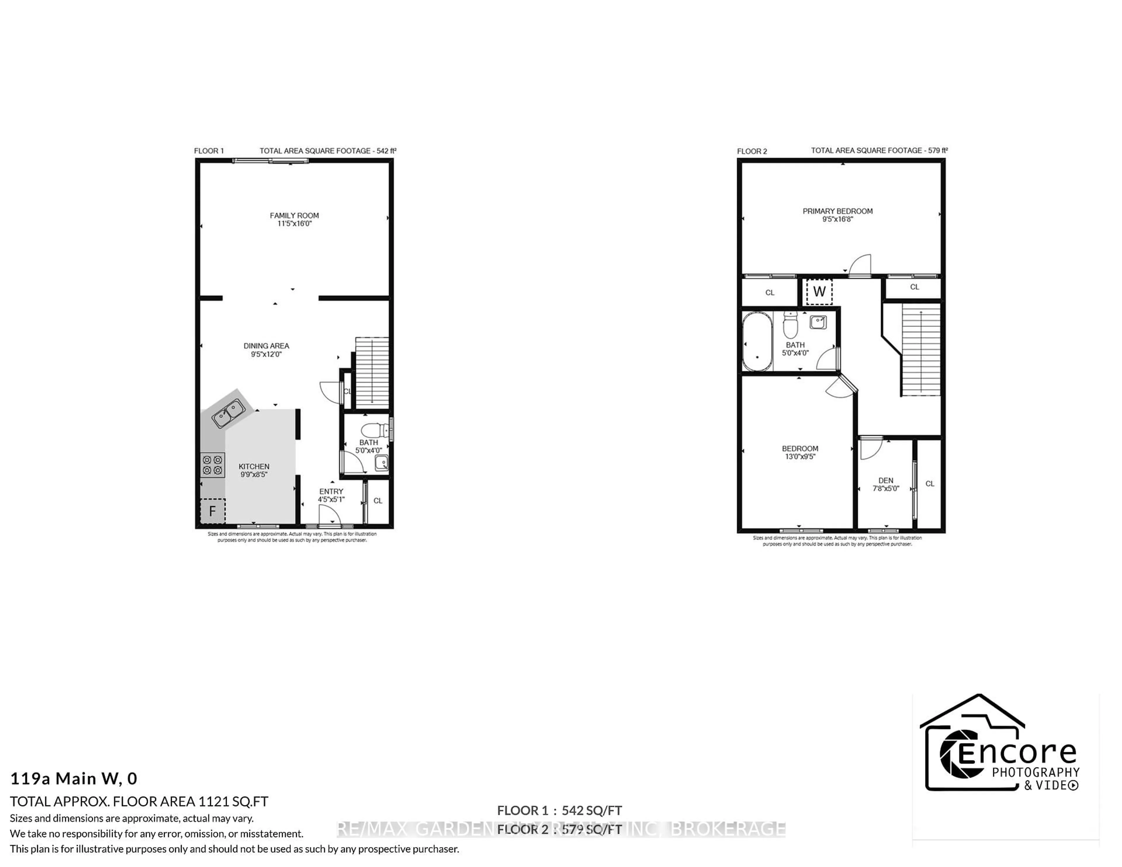 Floor plan for 119 Main St, Grimsby Ontario L3M 3Y1