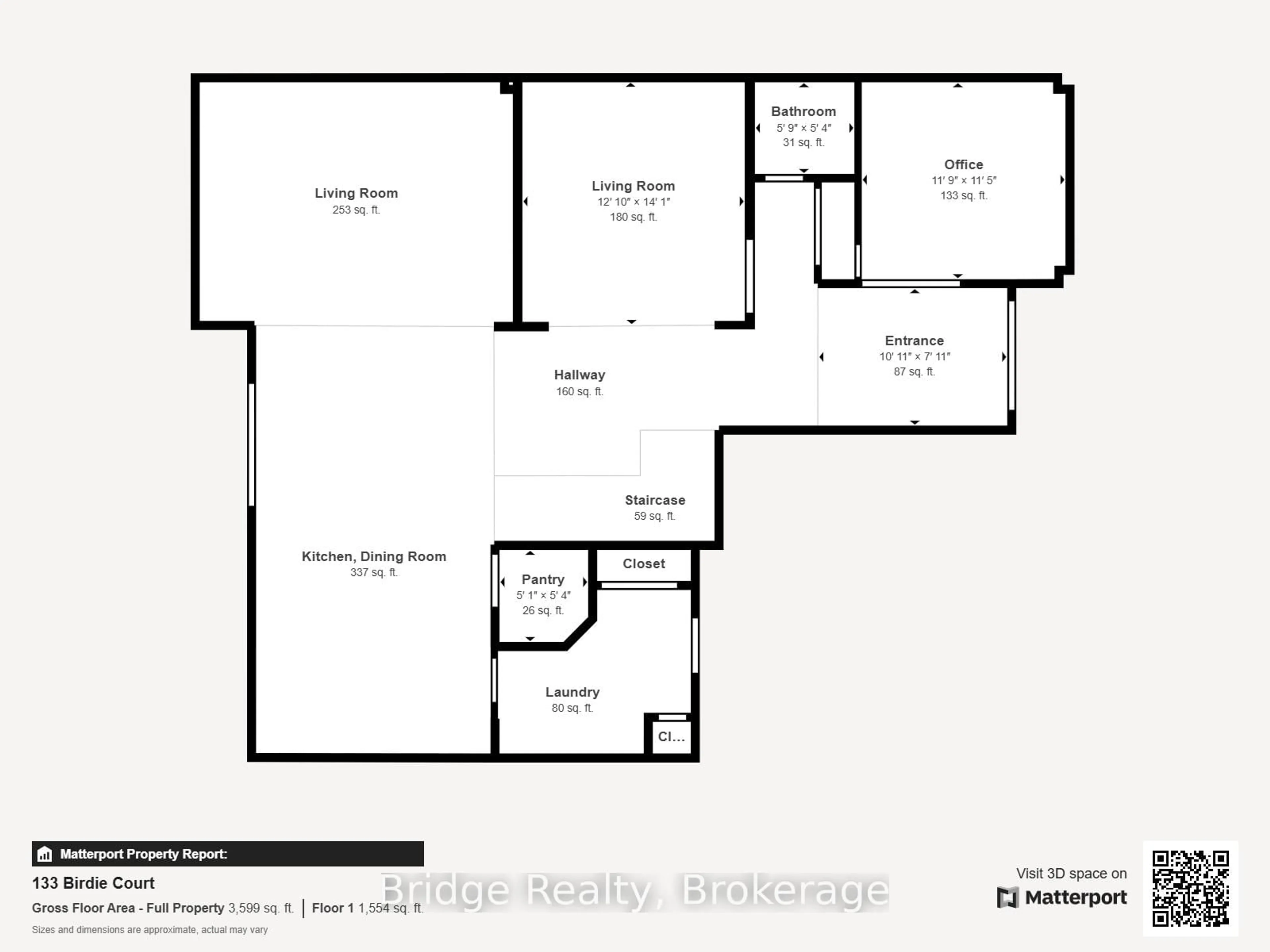 Floor plan for 133 Birdie Crt, Woodstock Ontario N4T 0N3