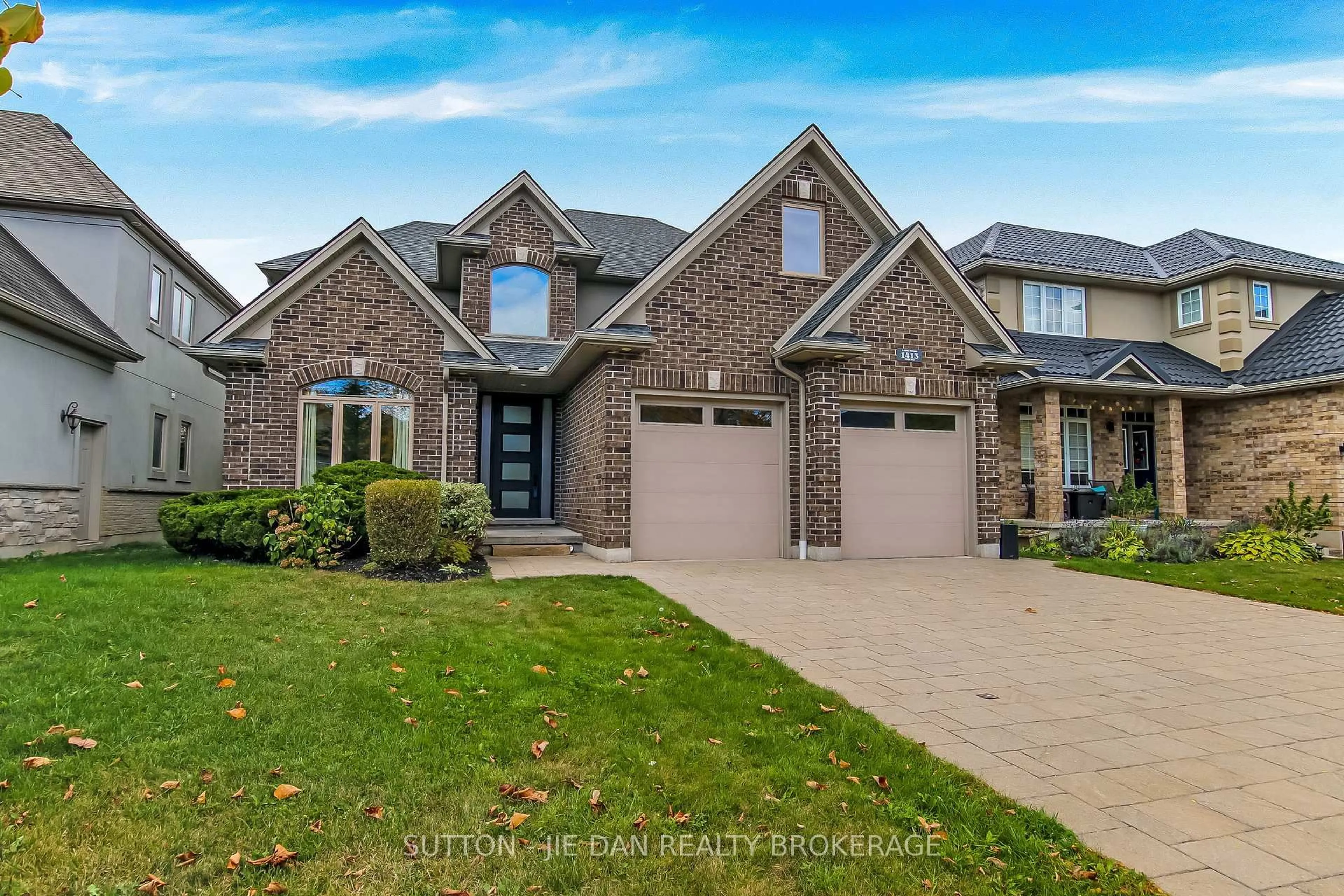 Home with brick exterior material, street for 1413 KAINS WOODS Terr, London South Ontario N6K 4Z7