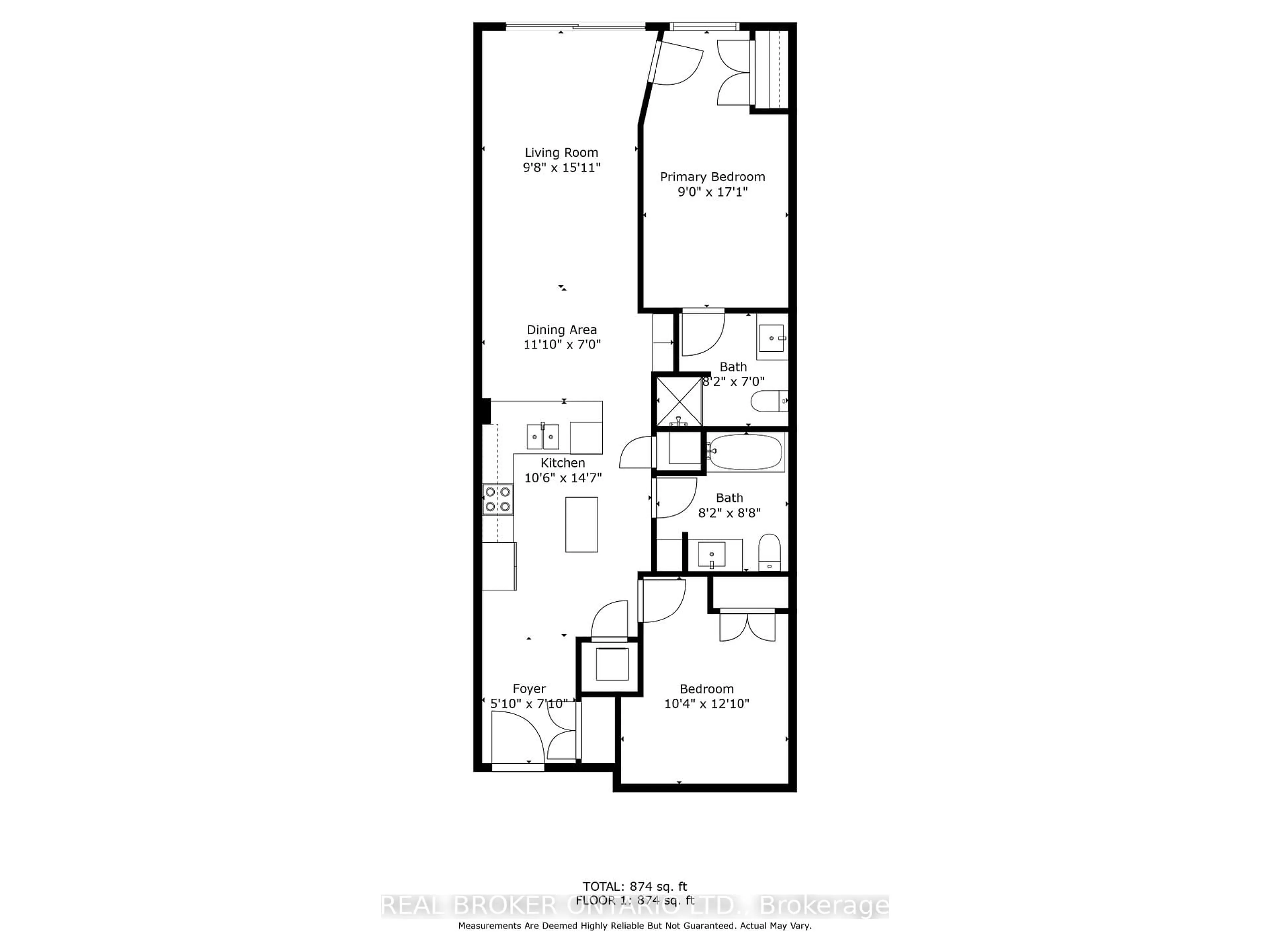 Floor plan for 85 Morrell St #117, Brantford Ontario N3T 4J6