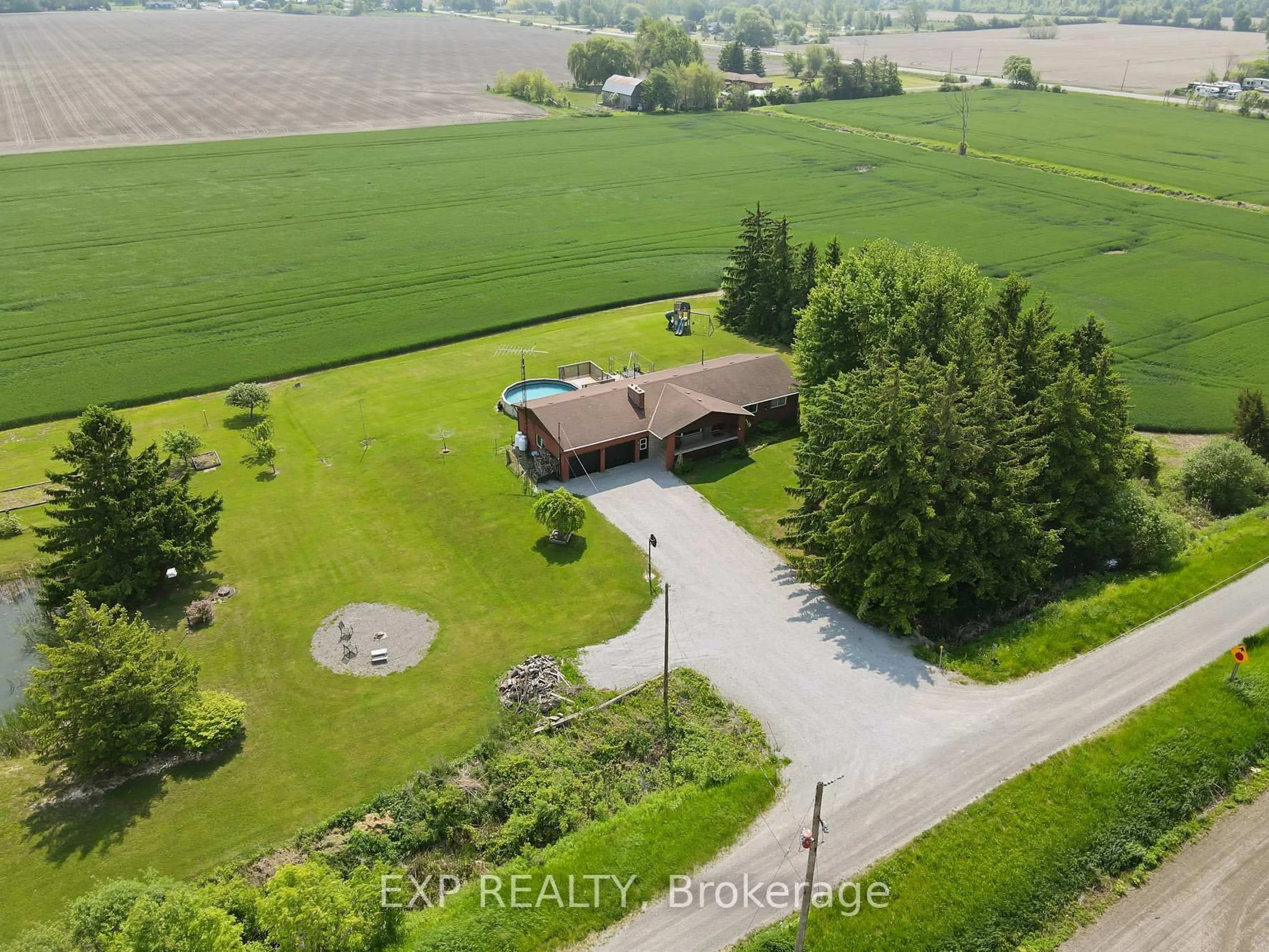 A pic from outside/outdoor area/front of a property/back of a property/a pic from drone, water/lake/river/ocean view for 21419 OUTRED Rd, Wainfleet Ontario L3K 5V4