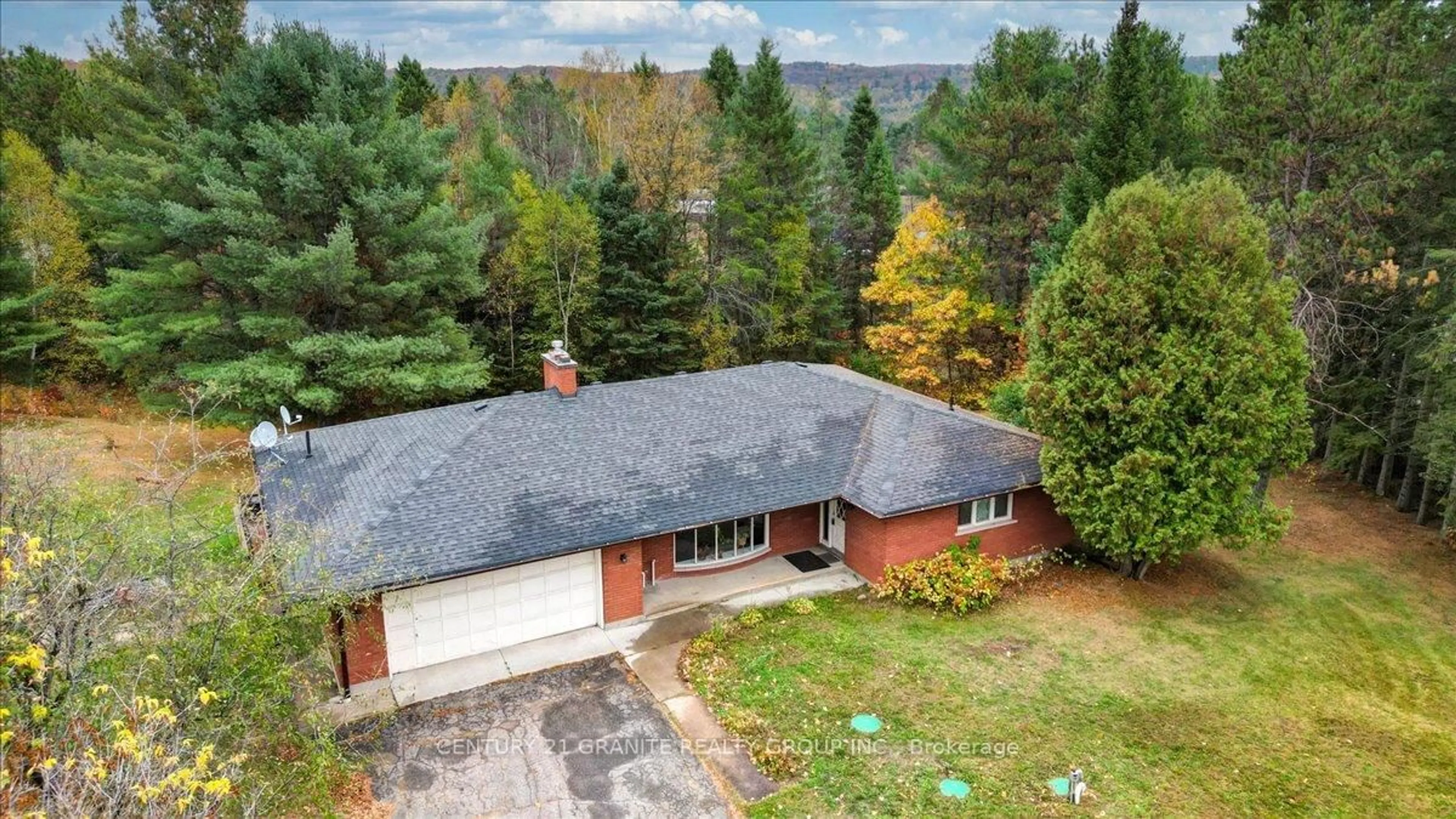 A pic from outside/outdoor area/front of a property/back of a property/a pic from drone, forest/trees view for 4 Maxwell Settlement Rd, Bancroft Ontario K0L 1C0