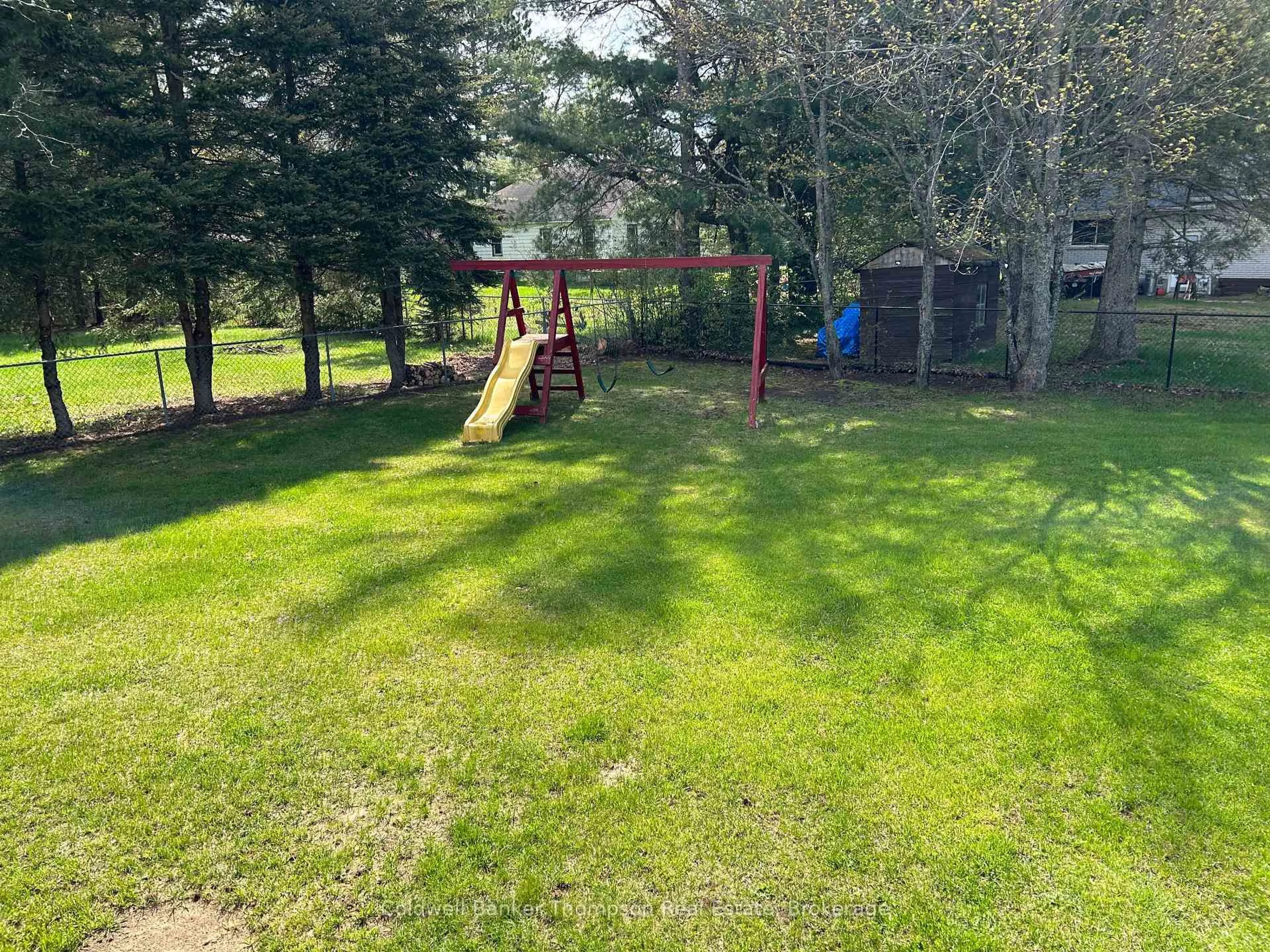 A pic from outside/outdoor area/front of a property/back of a property/a pic from drone, forest/trees view for 8 Tebby Blvd, South River Ontario P0A 1X0