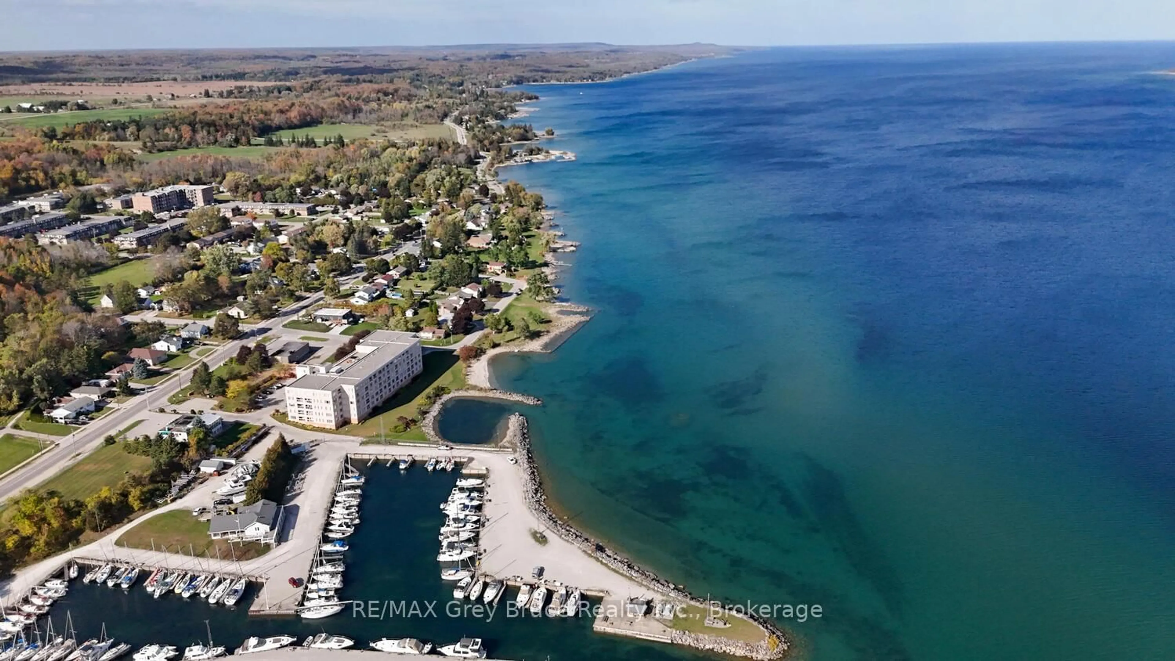 A pic from outside/outdoor area/front of a property/back of a property/a pic from drone, water/lake/river/ocean view for 2555 unit 410 3RD AVE Ave, Owen Sound Ontario N4K 6T8