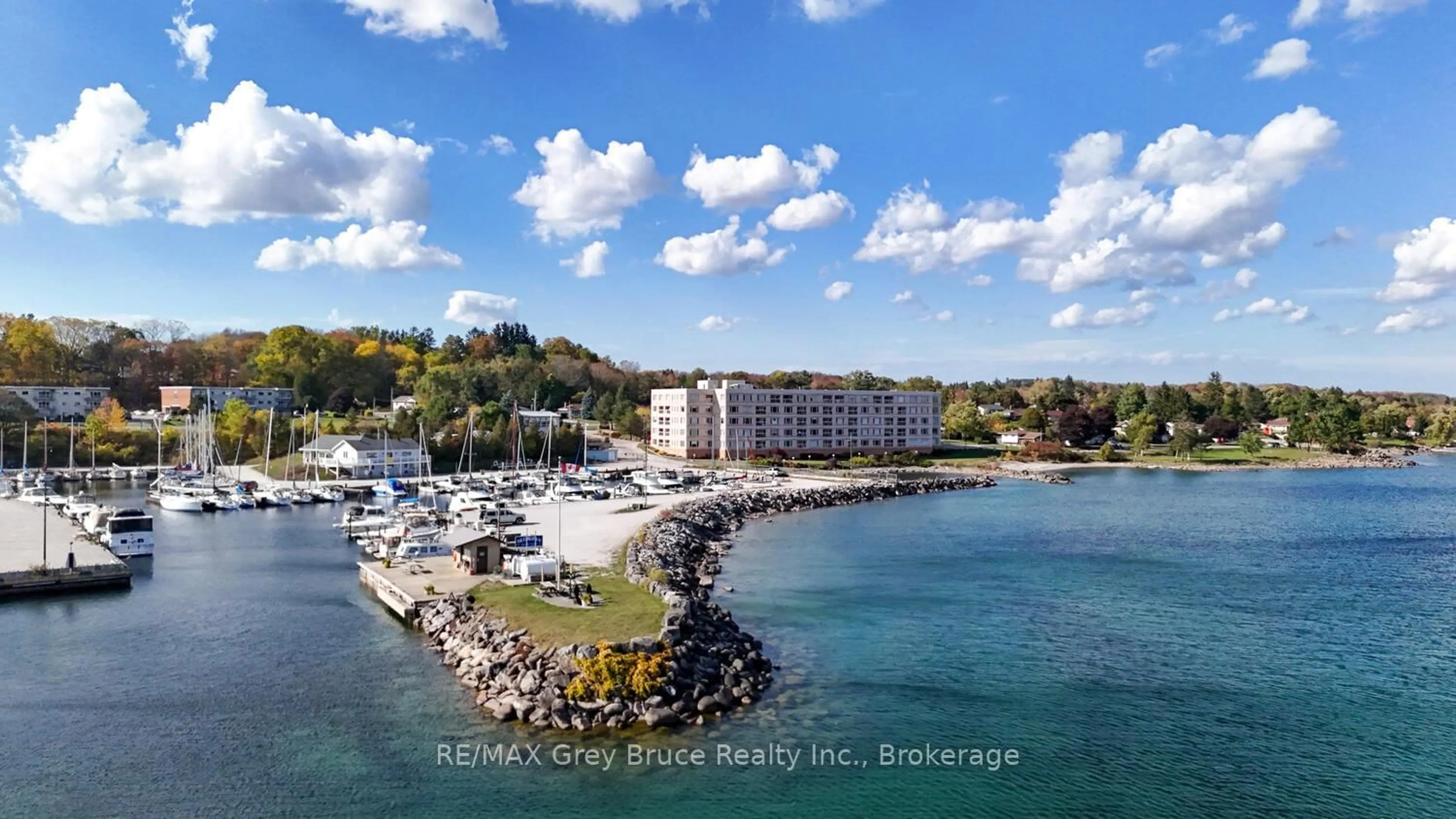 A pic from outside/outdoor area/front of a property/back of a property/a pic from drone, water/lake/river/ocean view for 2555 unit 410 3RD AVE Ave, Owen Sound Ontario N4K 6T8